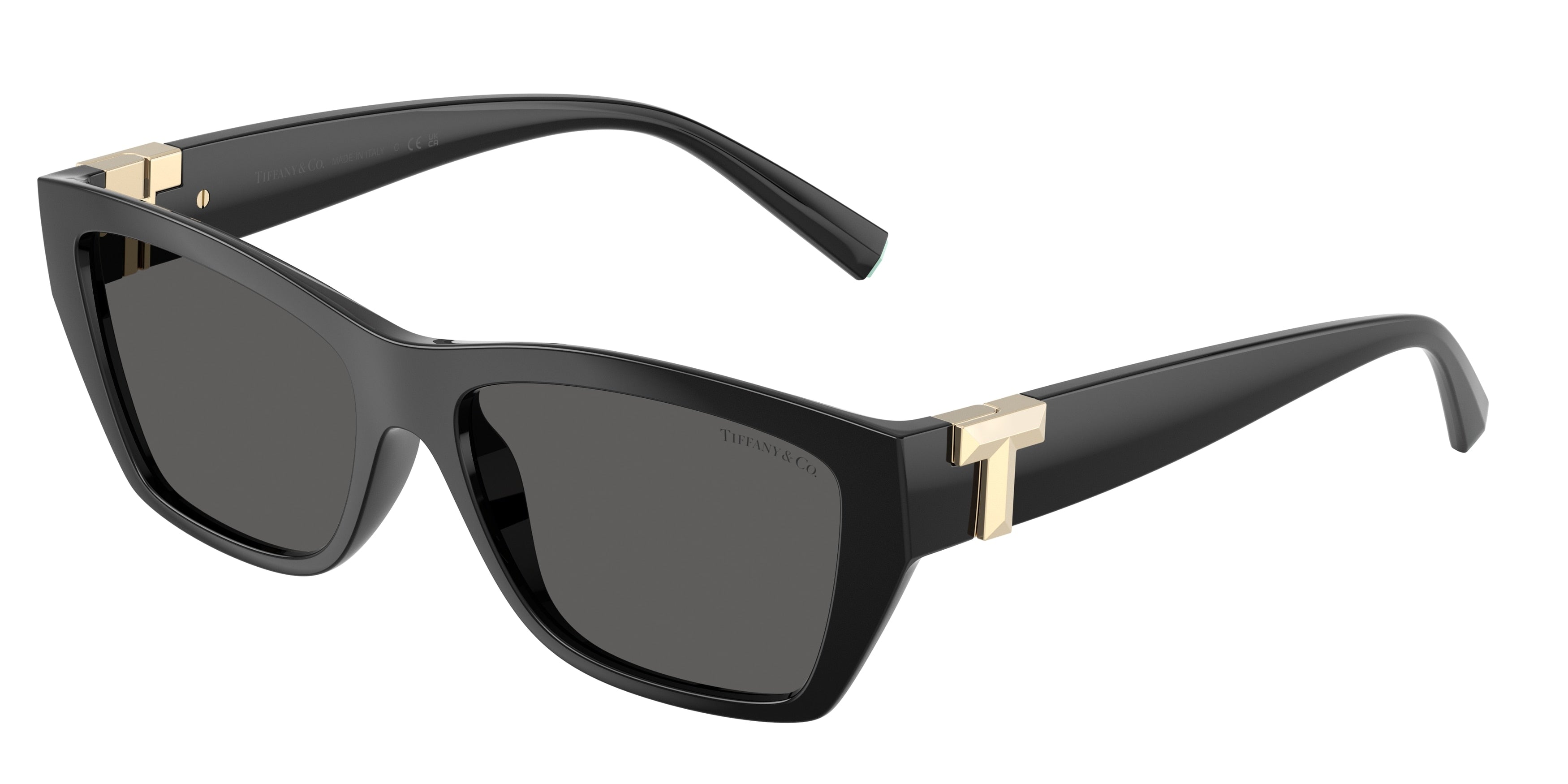 Tiffany TF4255U Rectangle Sunglasses  8001S4-Black 56-140-16 - Color Map Black