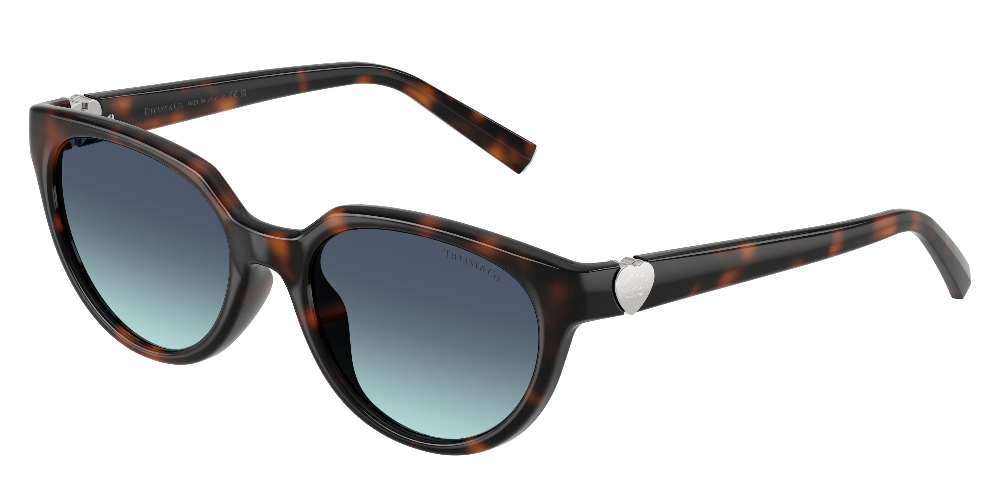 Tiffany TF4256D Cat Eye Sunglasses  80159S-Havana 55-140-19 - Color Map Tortoise