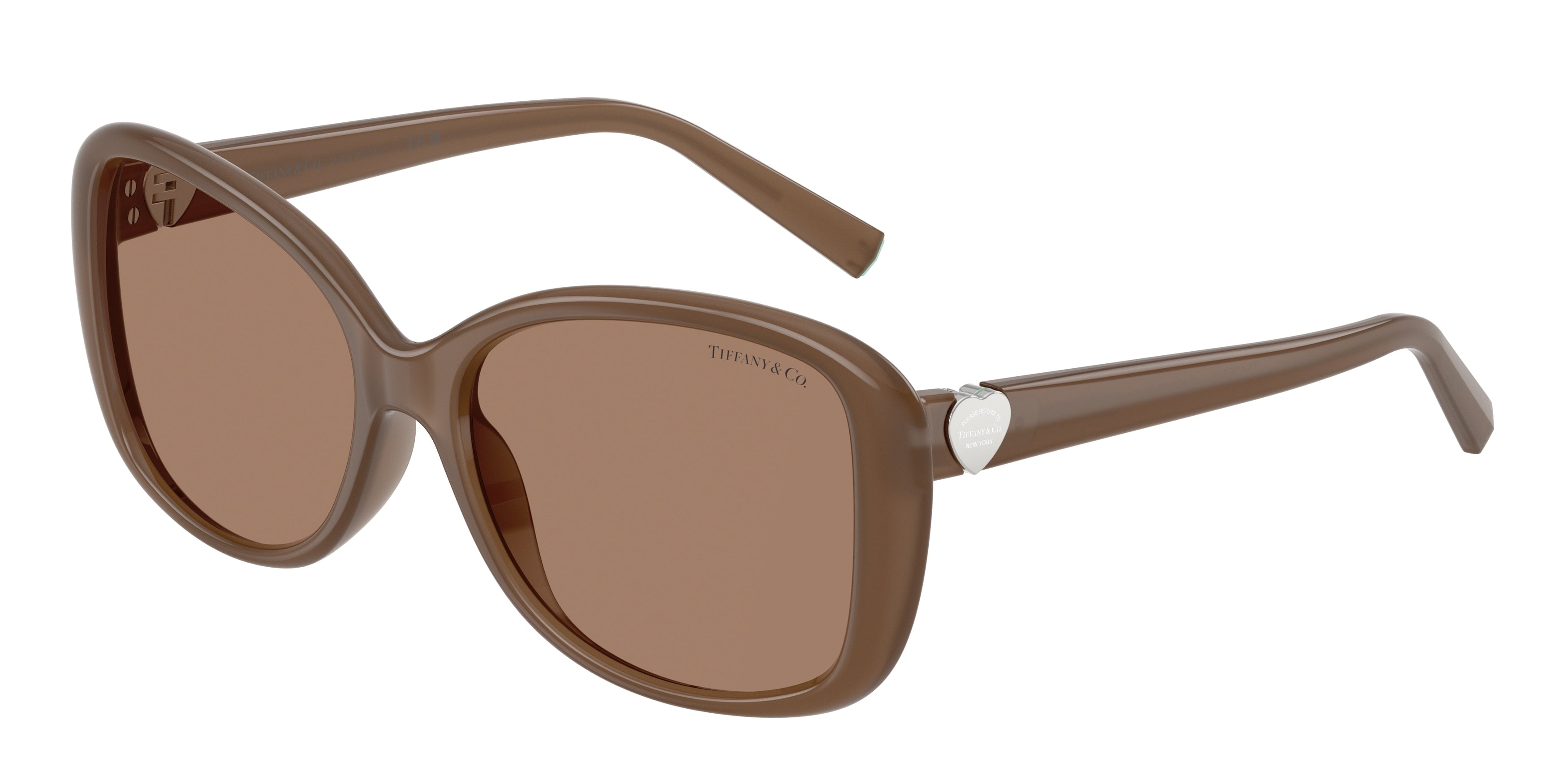 Tiffany TF4257U Pillow Sunglasses  845973-Opal Smoky Quartz 56-140-16 - Color Map Brown