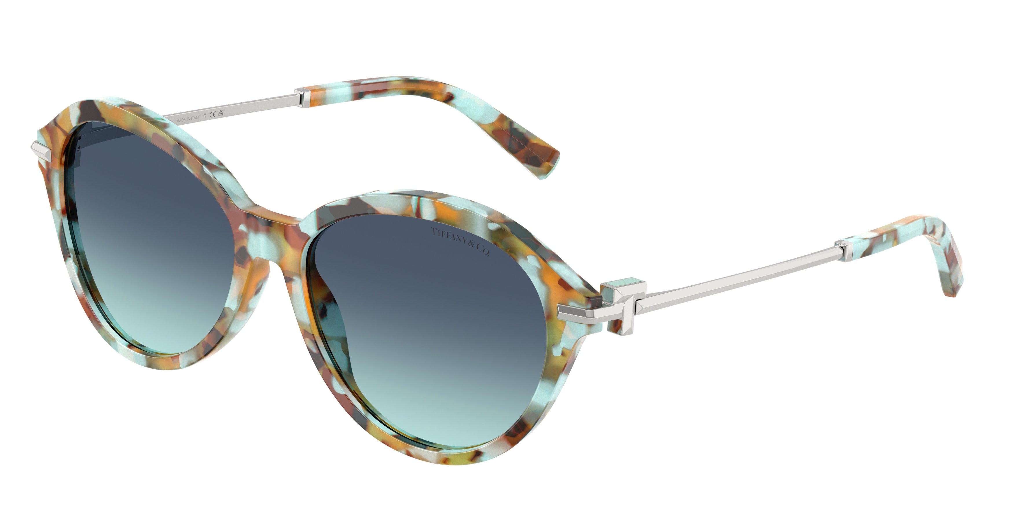 Tiffany TF4259 Round Sunglasses  84419S-Blonde Tiffany Havana 56-140-16 - Color Map Tortoise