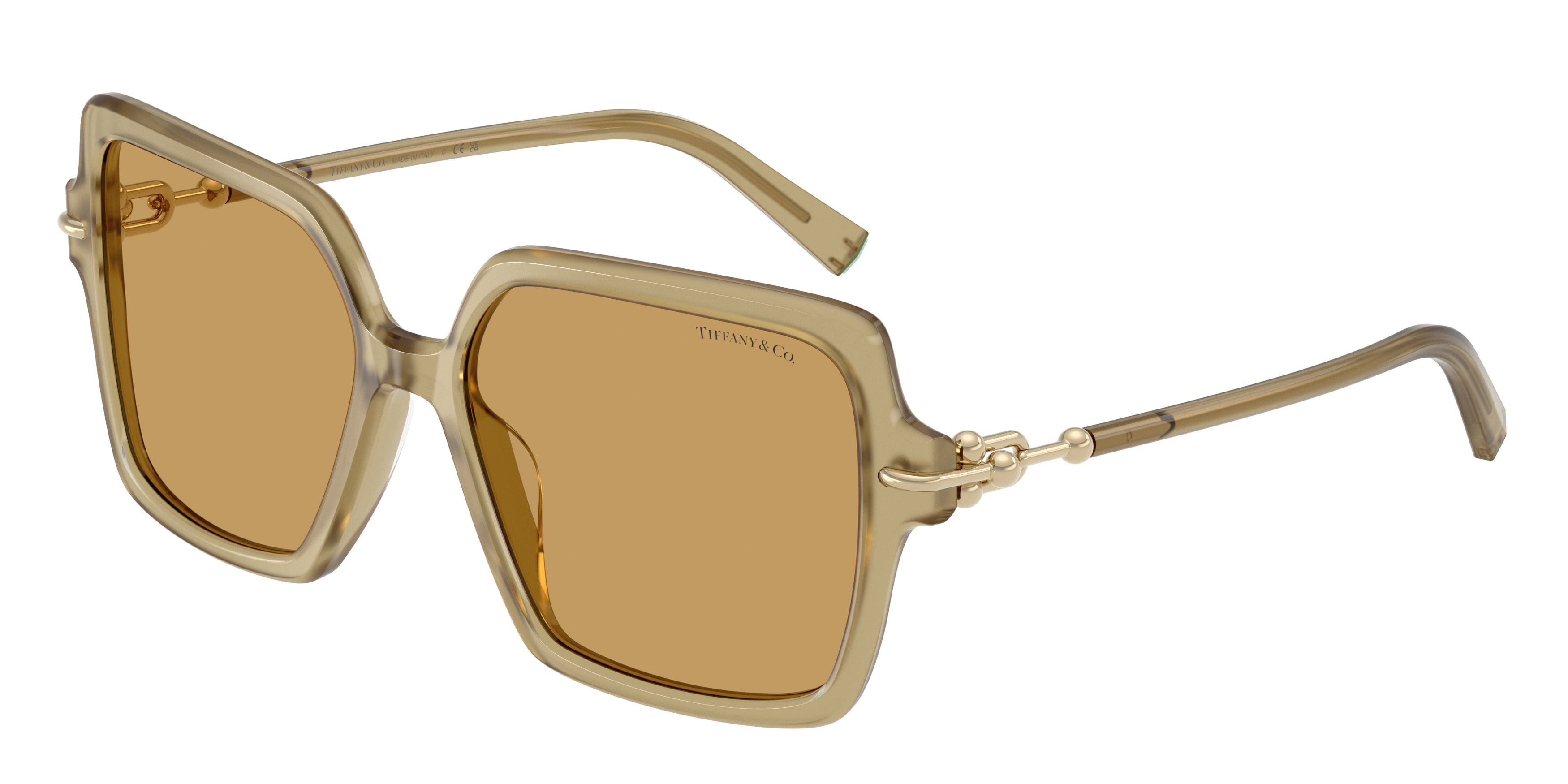 Tiffany TF4260U Square Sunglasses  846173-Coca Cola 57-140-16 - Color Map Brown