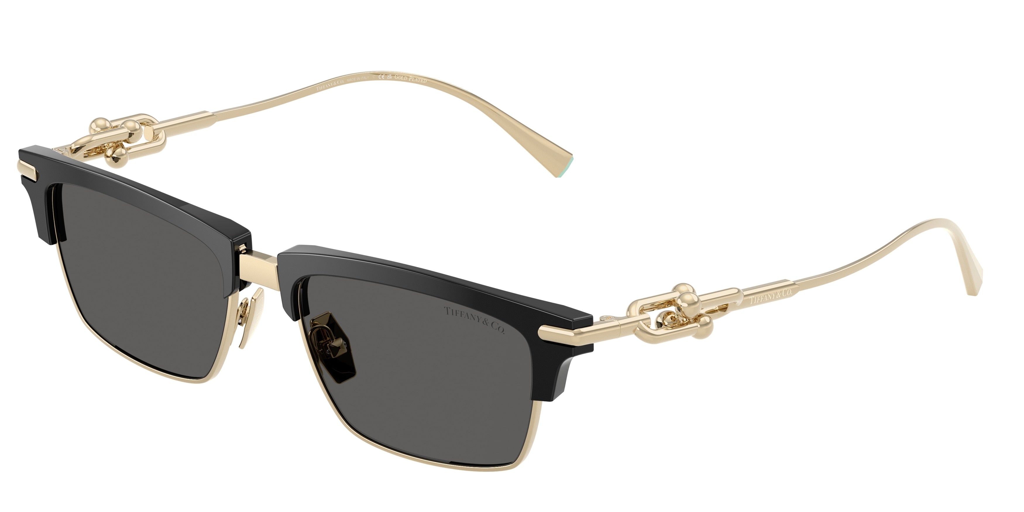Tiffany TF4262K Rectangle Sunglasses  8001S4-Black 54-145-17 - Color Map Black