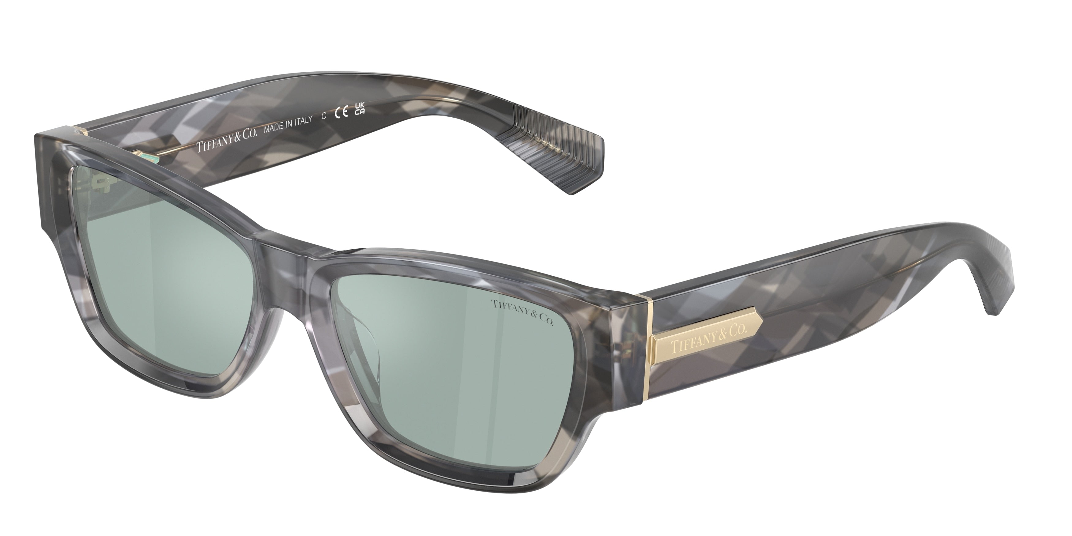 Tiffany TF4265U Rectangle Sunglasses  845365-Black Havana 54-140-17 - Color Map Black
