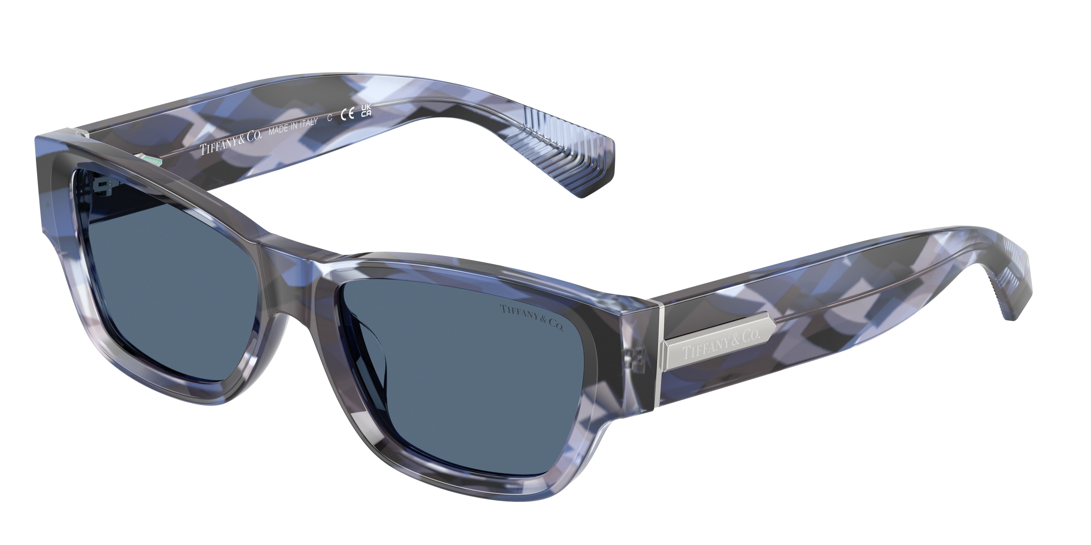 Tiffany TF4265U Rectangle Sunglasses  846380- 54-140-17 - Color Map Dark Blue
