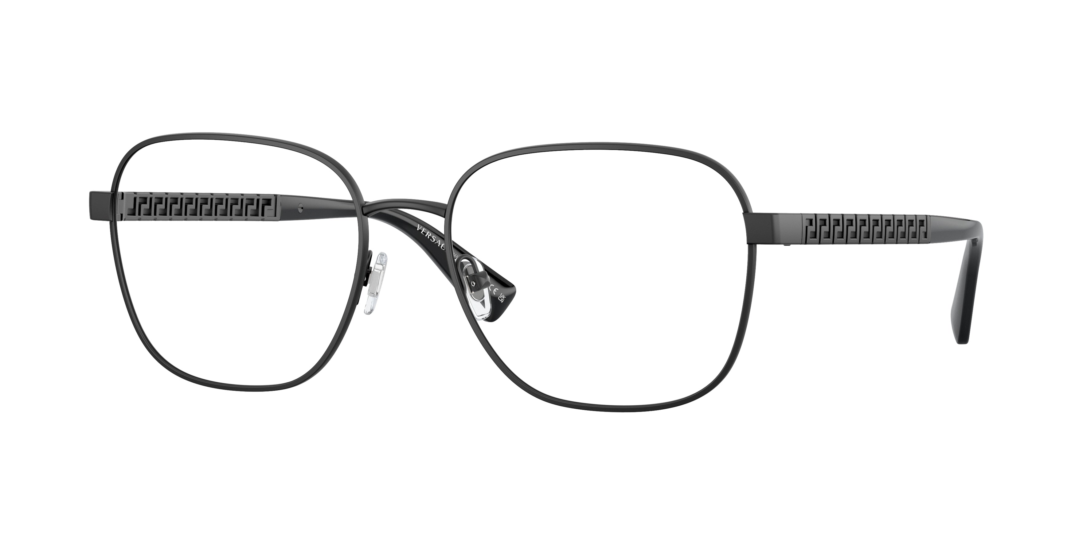 Versace VE1290 Phantos Eyeglasses  1261-Matte Black 56-145-17 - Color Map Black