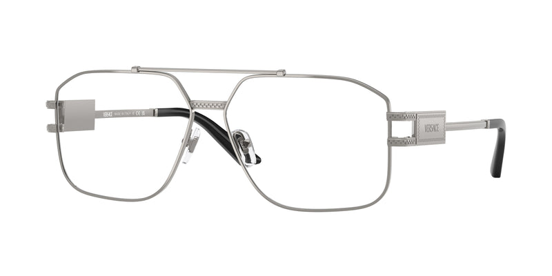 Versace VE1302 Square Eyeglasses  1001-Gunmetal 59-140-13 - Color Map Grey