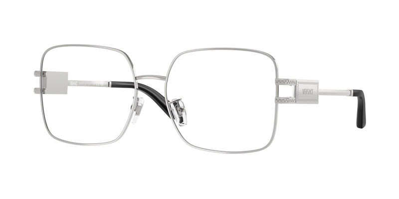 Versace VE1303D Square Eyeglasses  1000-Silver 56-140-16 - Color Map Silver