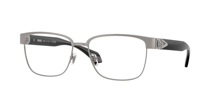Versace VE1306 Square Eyeglasses  1262-Brushed Gunmetal 57-140-16 - Color Map Grey