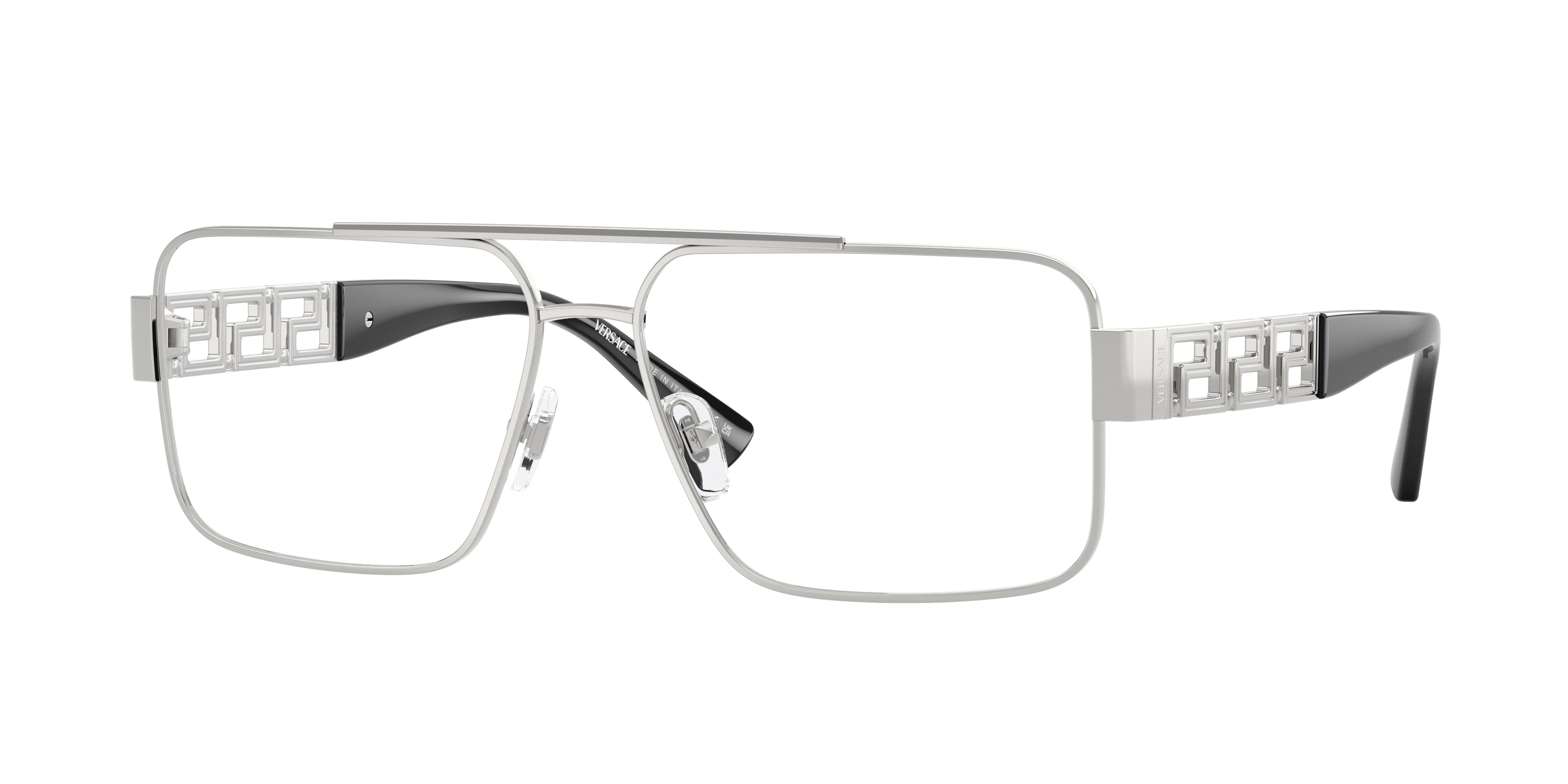 Versace VE1308 Pillow Eyeglasses  1001-Silver 58-145-14 - Color Map Silver