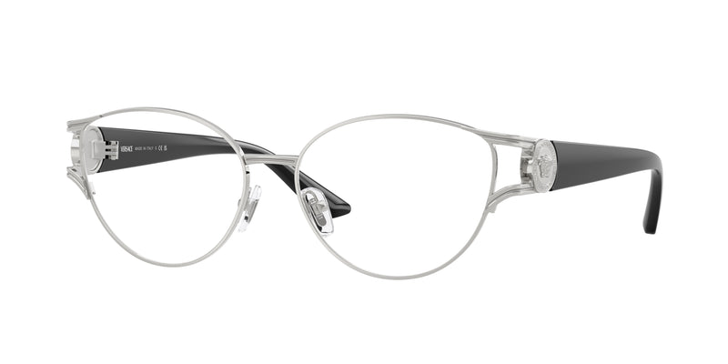 Versace VE1309 Cat Eye Eyeglasses  1001-Silver 54-130-15 - Color Map Silver