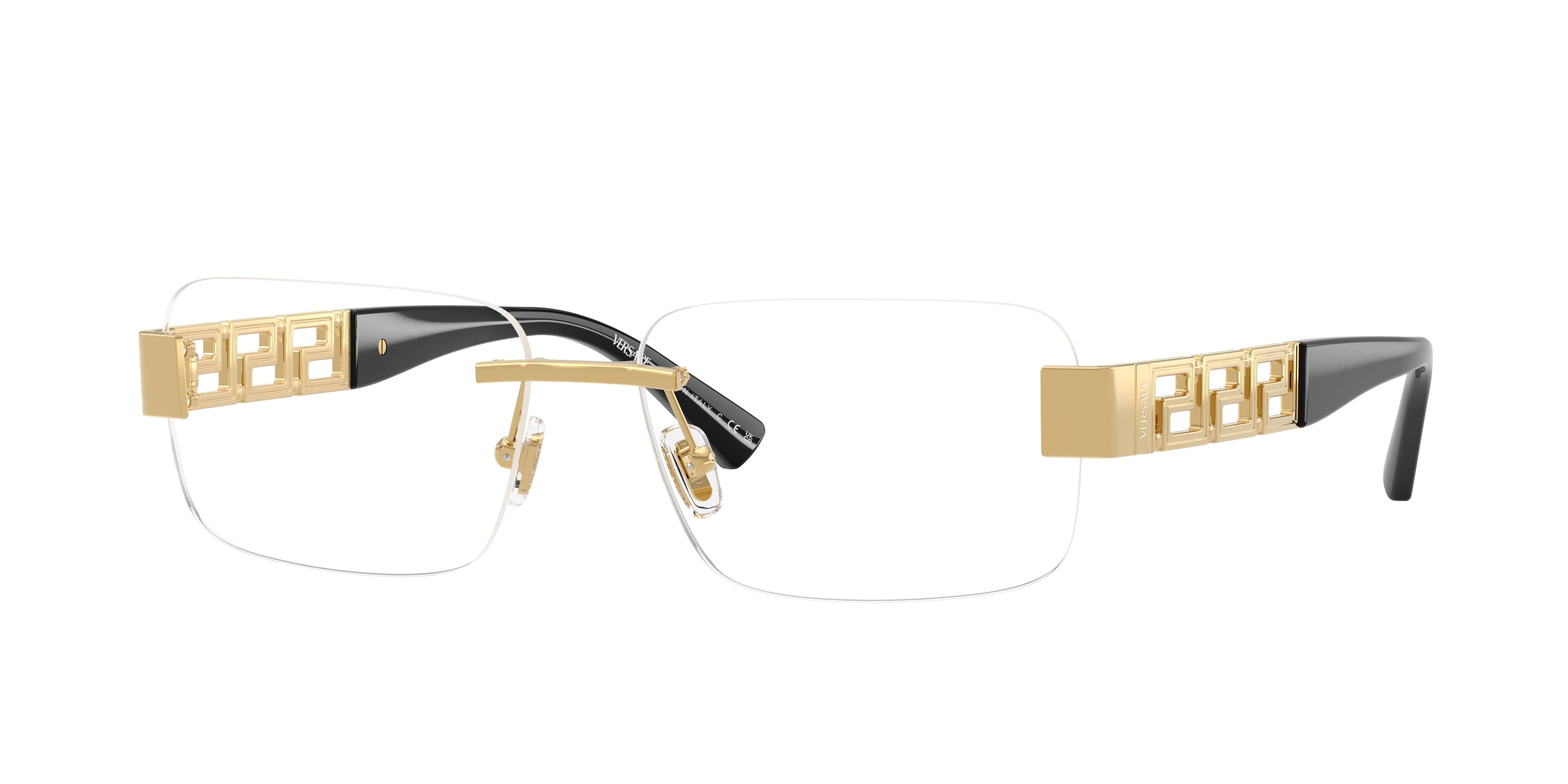 Versace VE1310 Pillow Eyeglasses  1002-Gold 56-145-15 - Color Map Gold