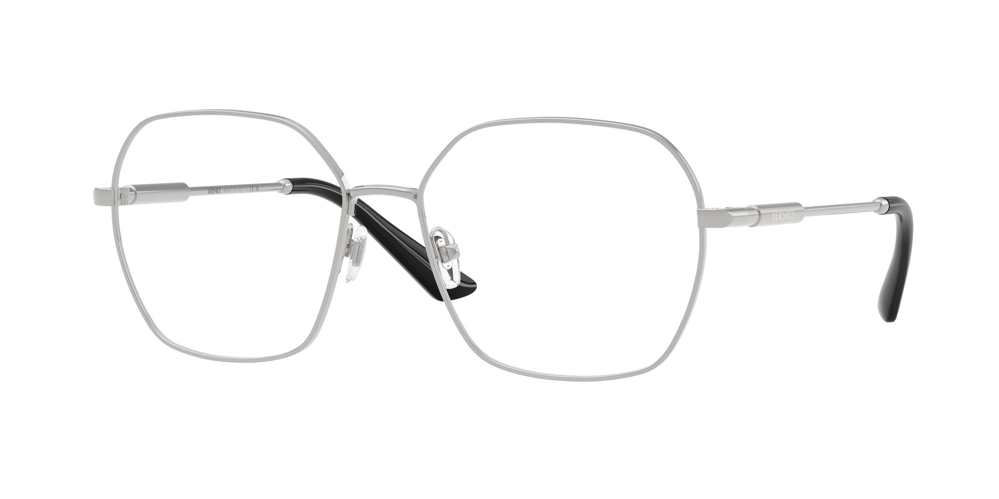 Versace VE1316 Square Eyeglasses  1001-Silver 56-140-16 - Color Map Silver