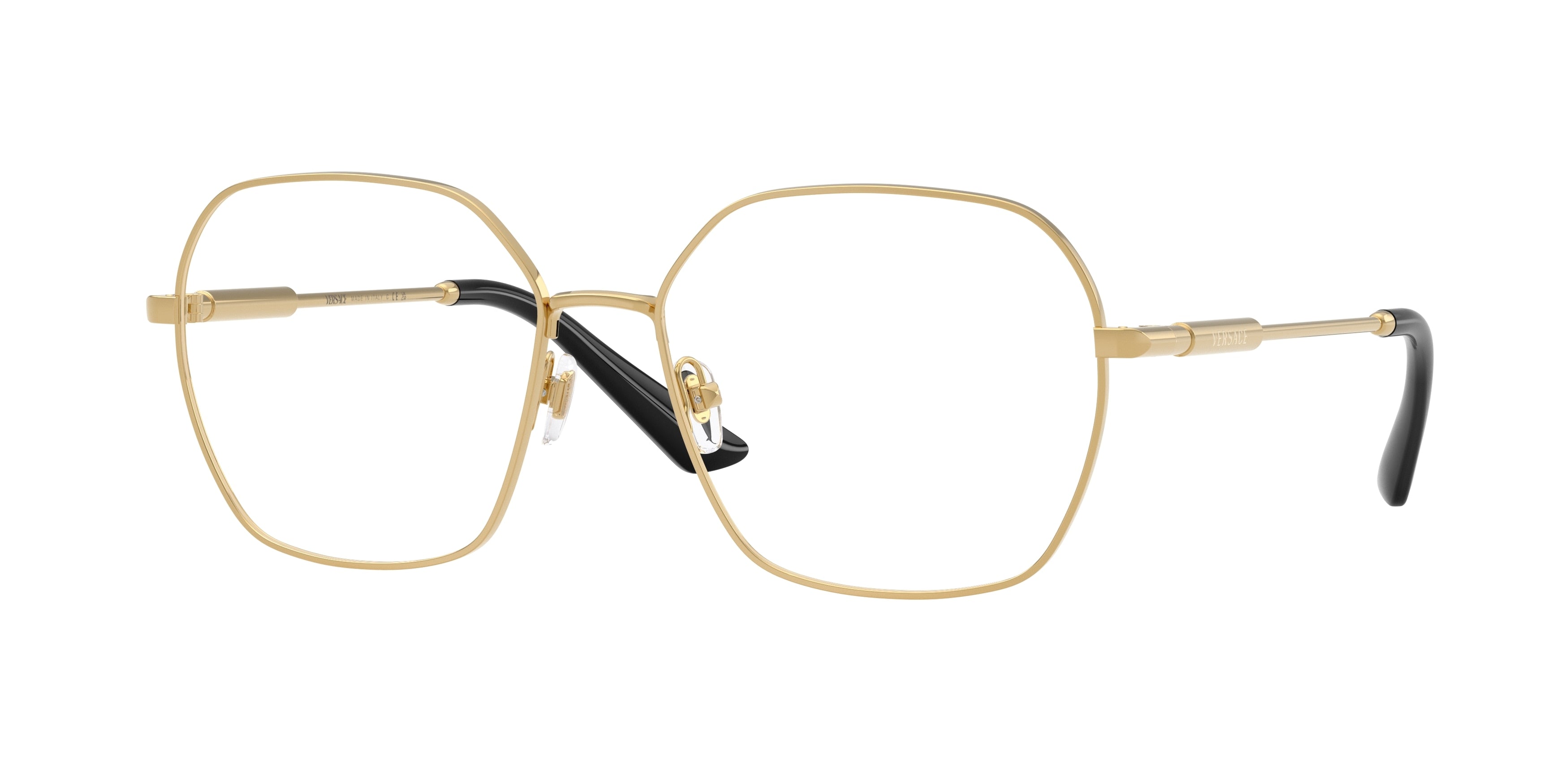 Versace VE1316 Square Eyeglasses  1002-Gold 56-140-16 - Color Map Gold