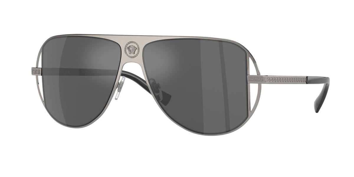 Versace VE2212 Pilot Sunglasses  10016G-Gunmetal 57-140-13 - Color Map Grey