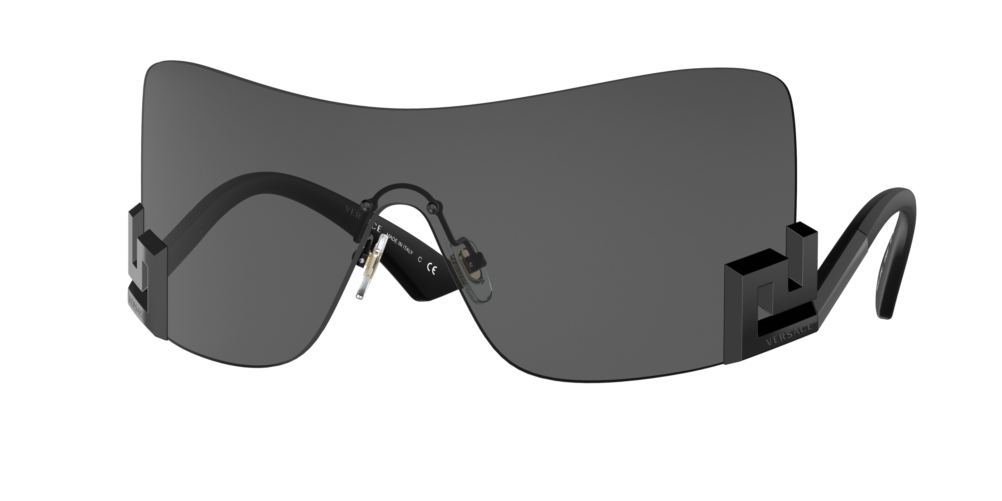 Versace VE2240 Irregular Sunglasses  125687-Grey 0-140-140 - Color Map Grey