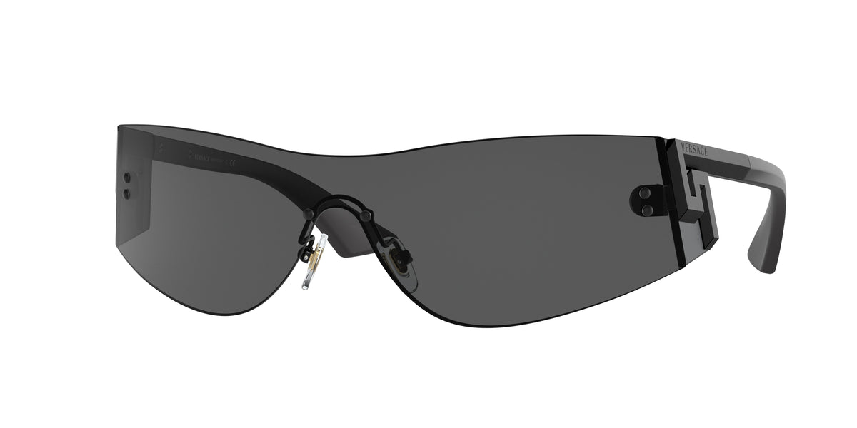 Versace VE2241 Irregular Sunglasses  125687-Grey 0-135-143 - Color Map Grey