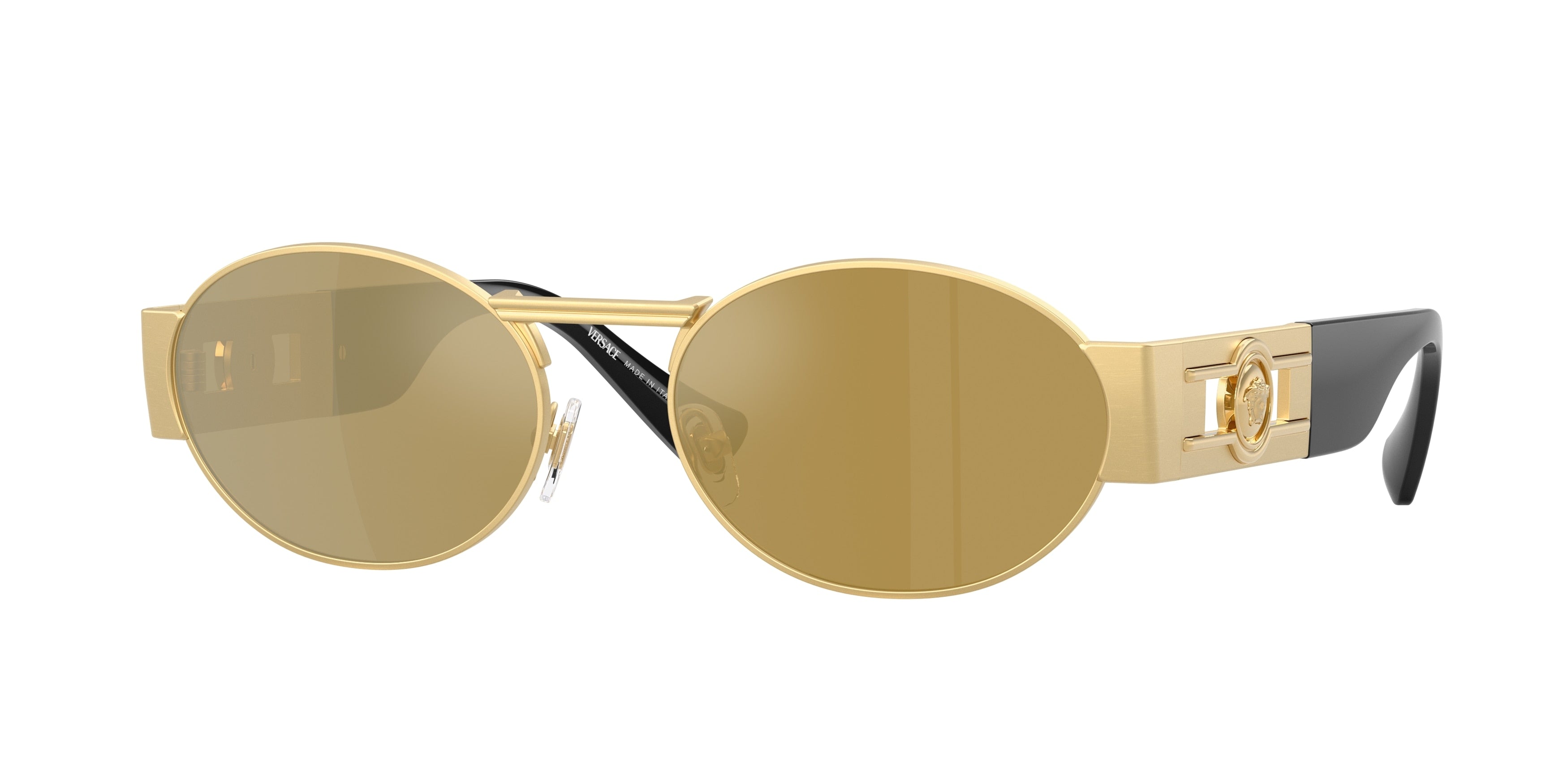 Versace VE2264 Oval Sunglasses  10025A-Gold 56-140-18 - Color Map Gold
