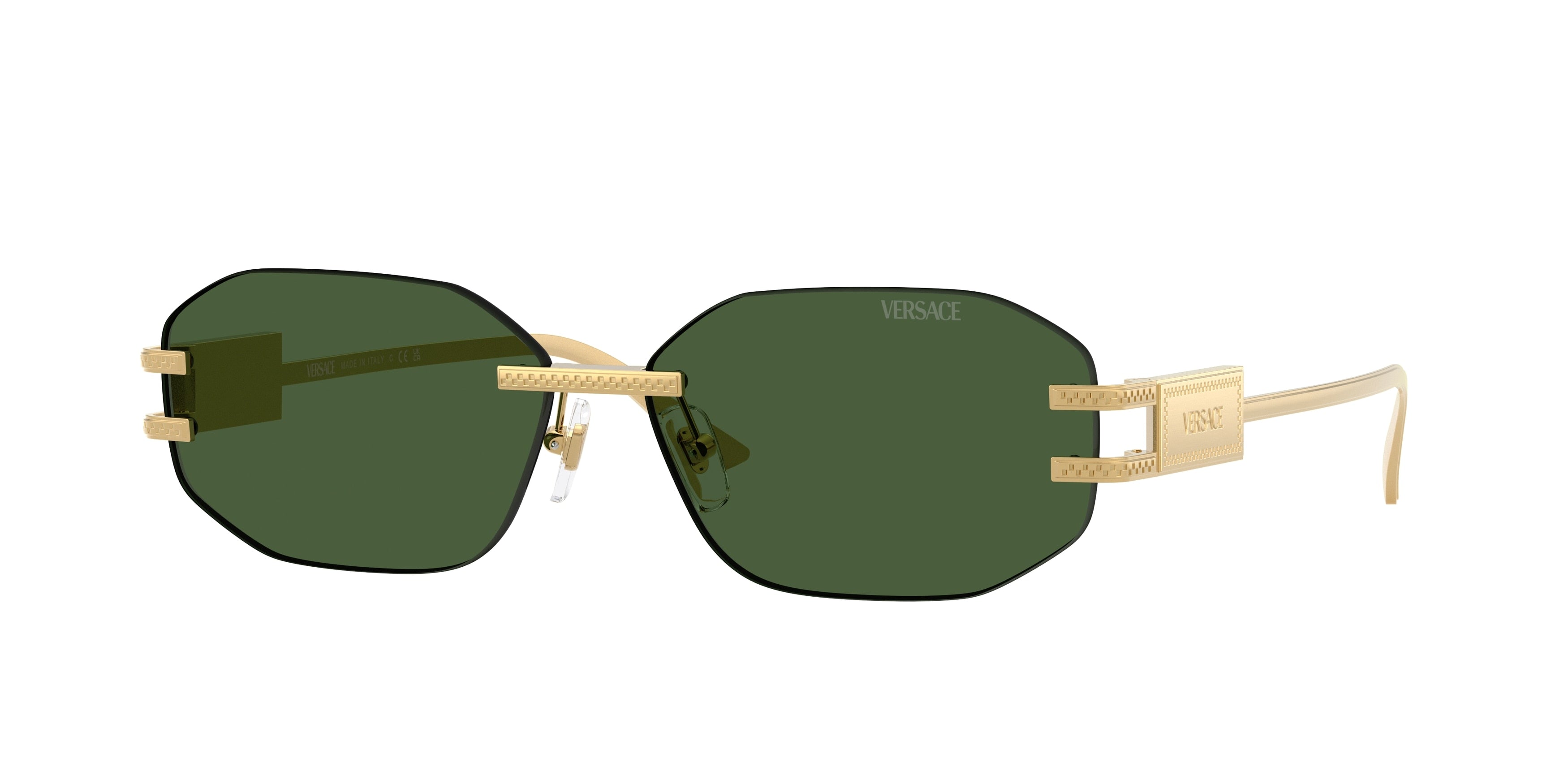Versace VE2274 Irregular Sunglasses  100271-Gold 58-140-13 - Color Map Gold