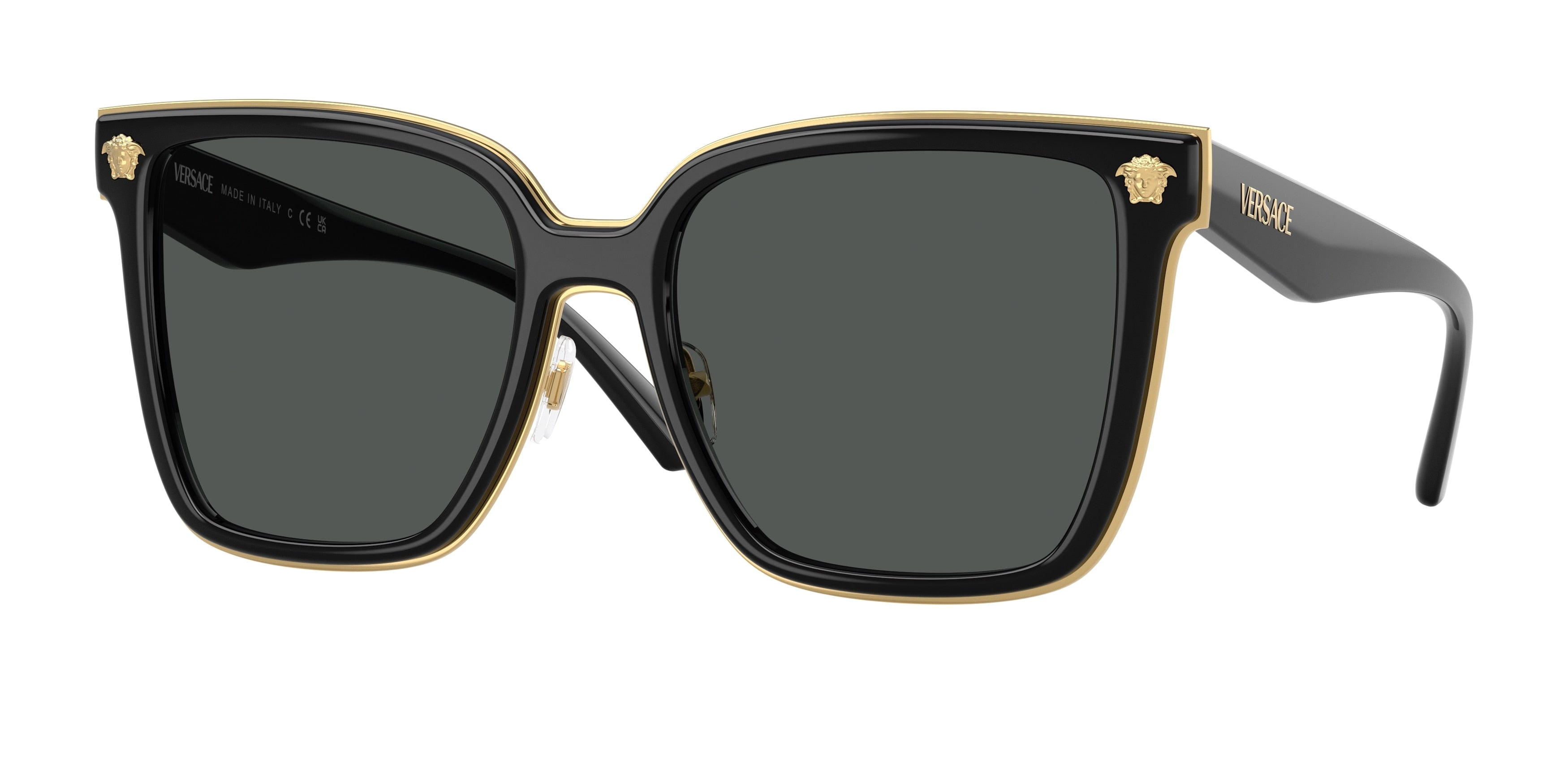 Versace VE2278D Butterfly Sunglasses  GB1/87-Black 58-150-19 - Color Map Black