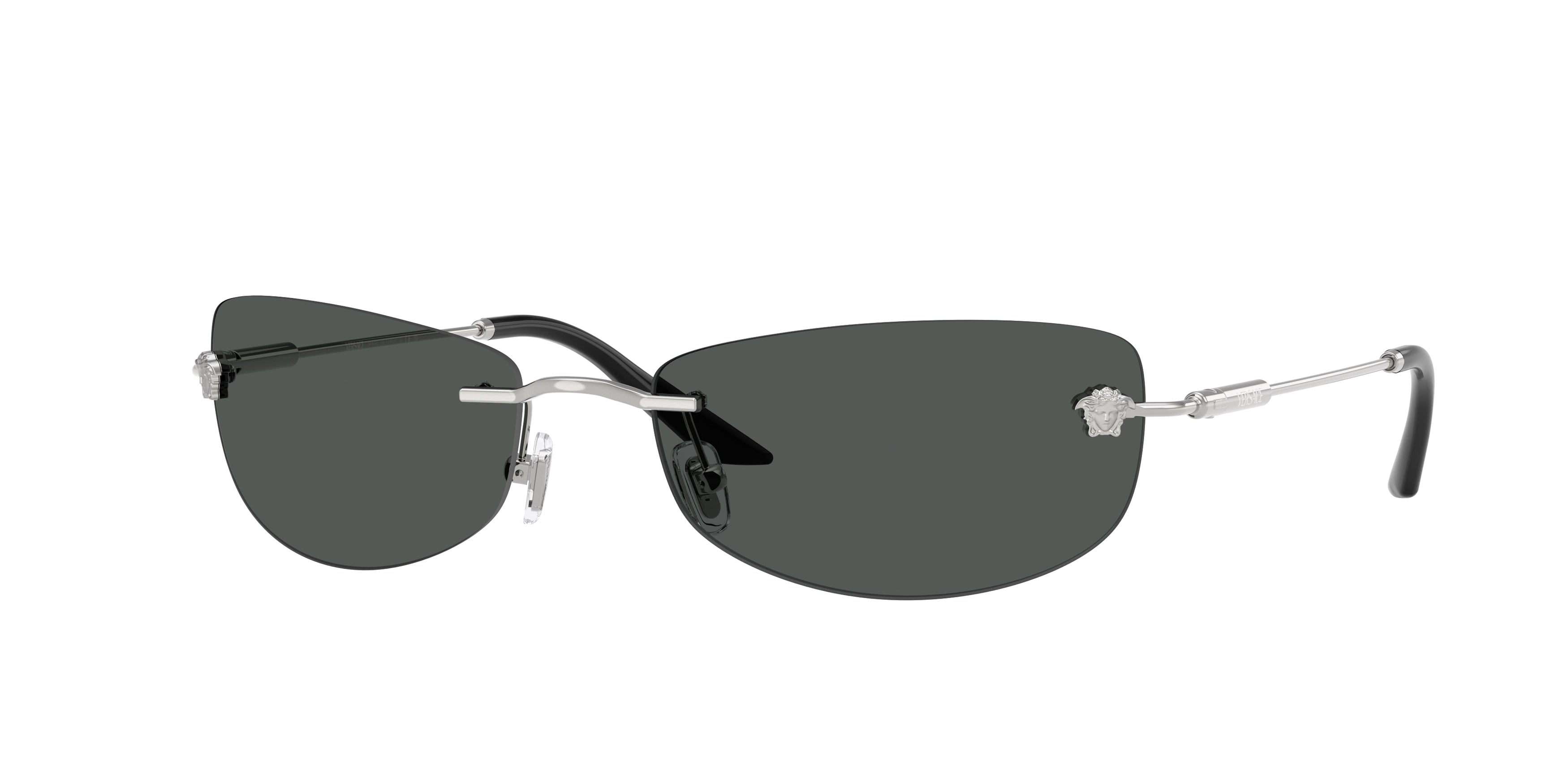 Versace VE2279 Irregular Sunglasses  100087-Silver 60-135-18 - Color Map Silver