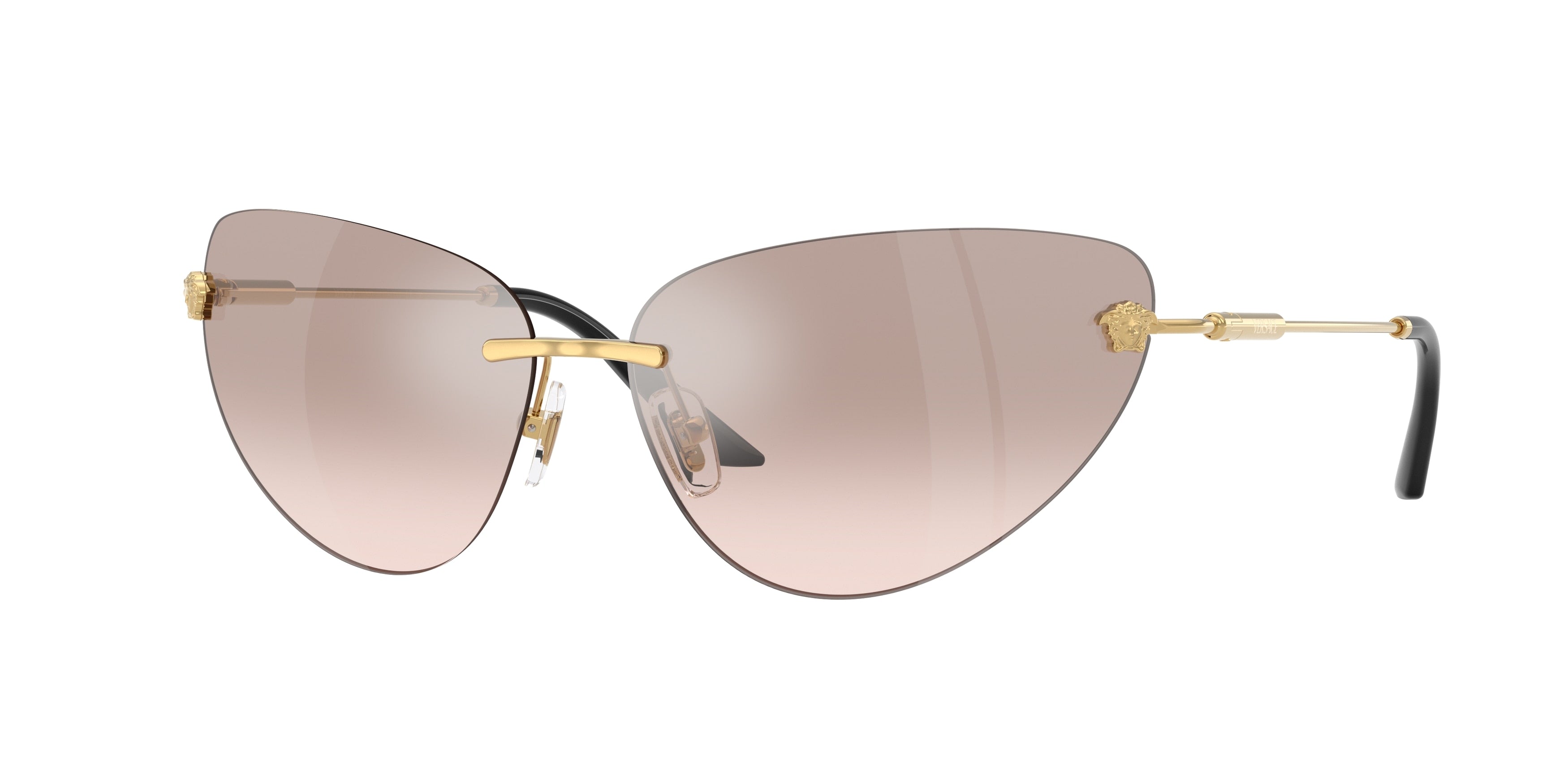 Versace VE2281 Cat Eye Sunglasses  10028Z-Gold 64-135-13 - Color Map Gold
