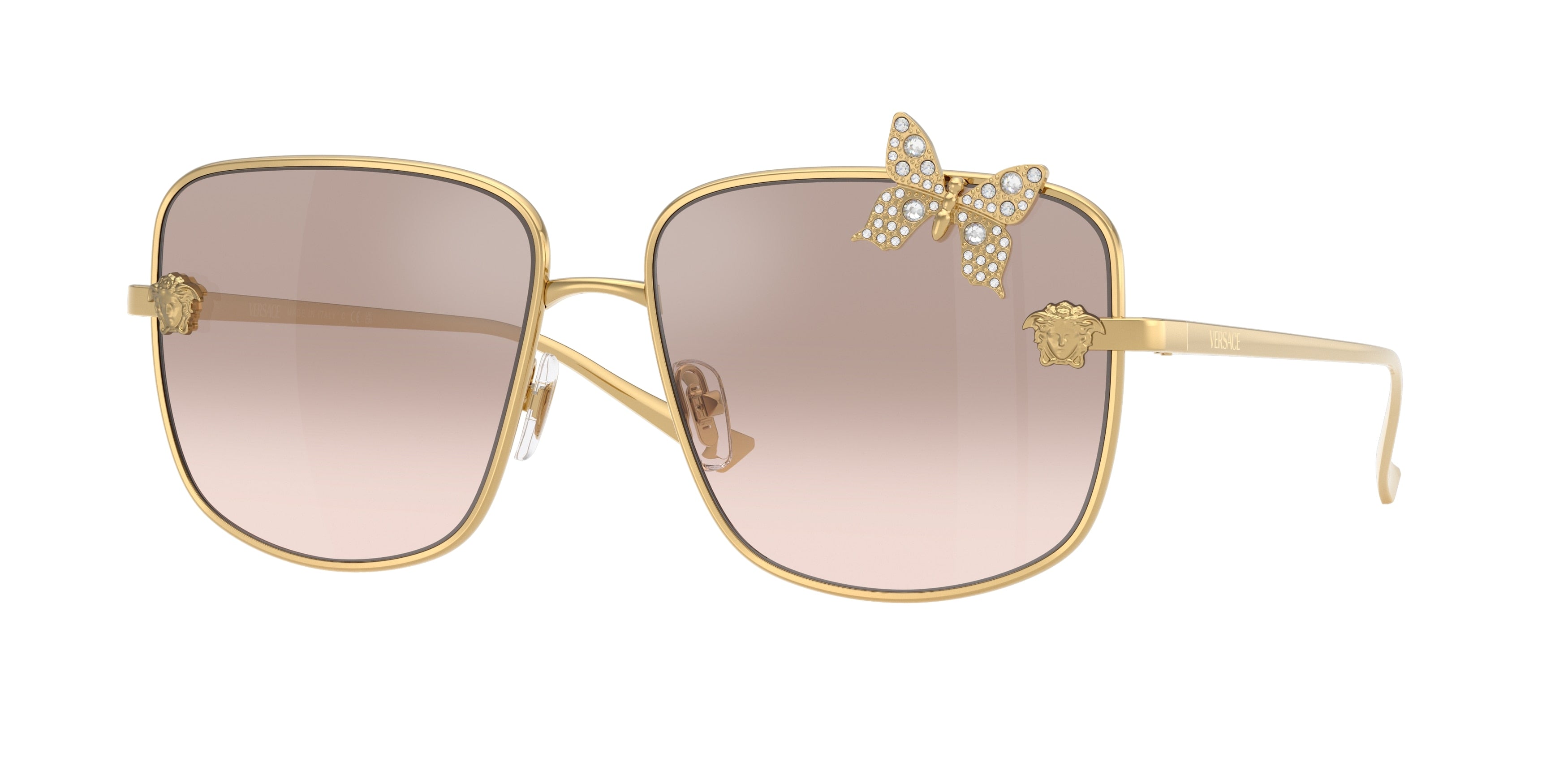 Versace VE2282 Square Sunglasses  10028Z-Gold 59-140-15 - Color Map Gold