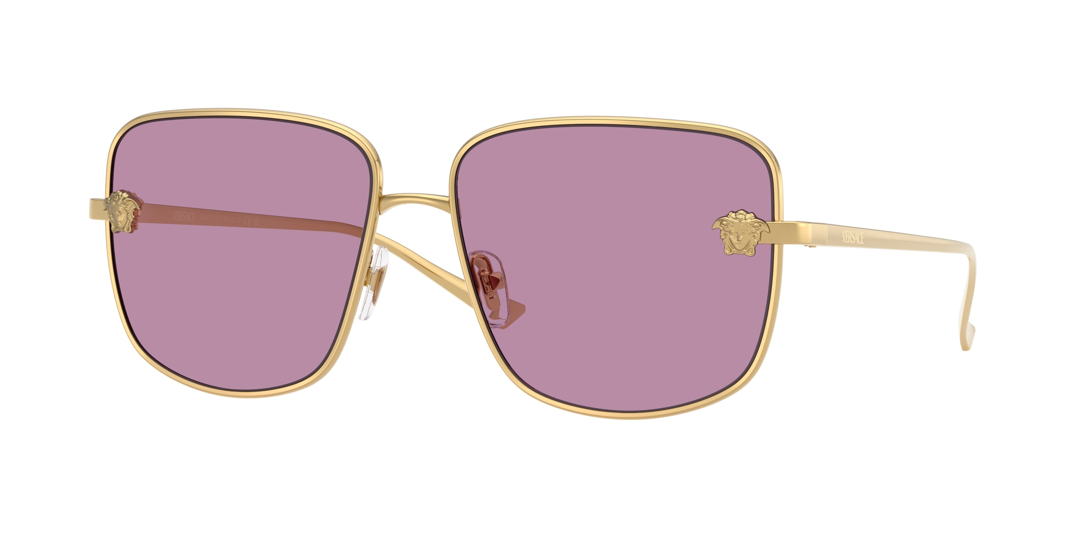 Versace VE2282 Square Sunglasses  1002AK-Gold 59-140-15 - Color Map Gold