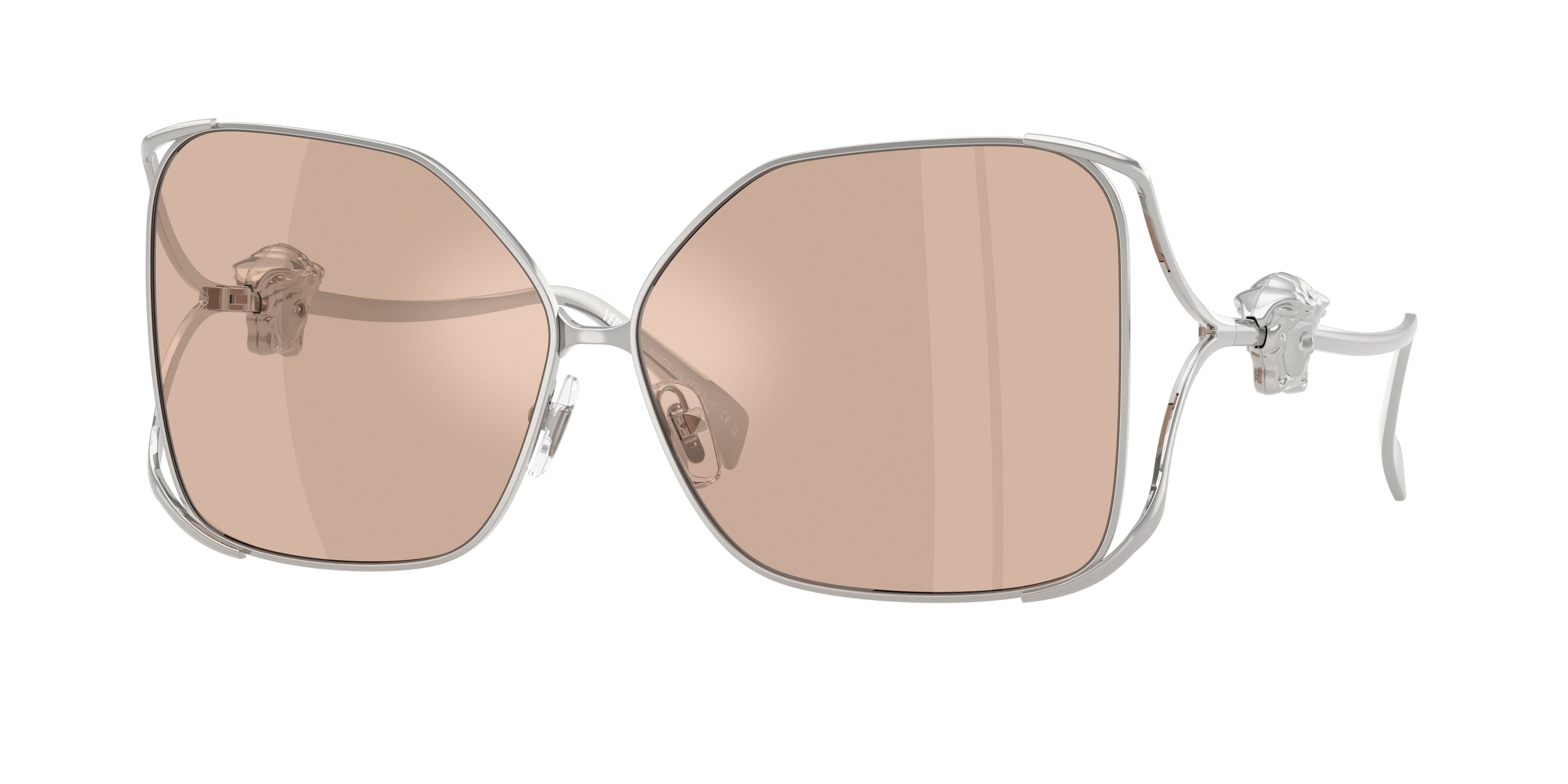 Versace VE2288 Square Sunglasses  1001/5-Silver 62-130-11 - Color Map Silver