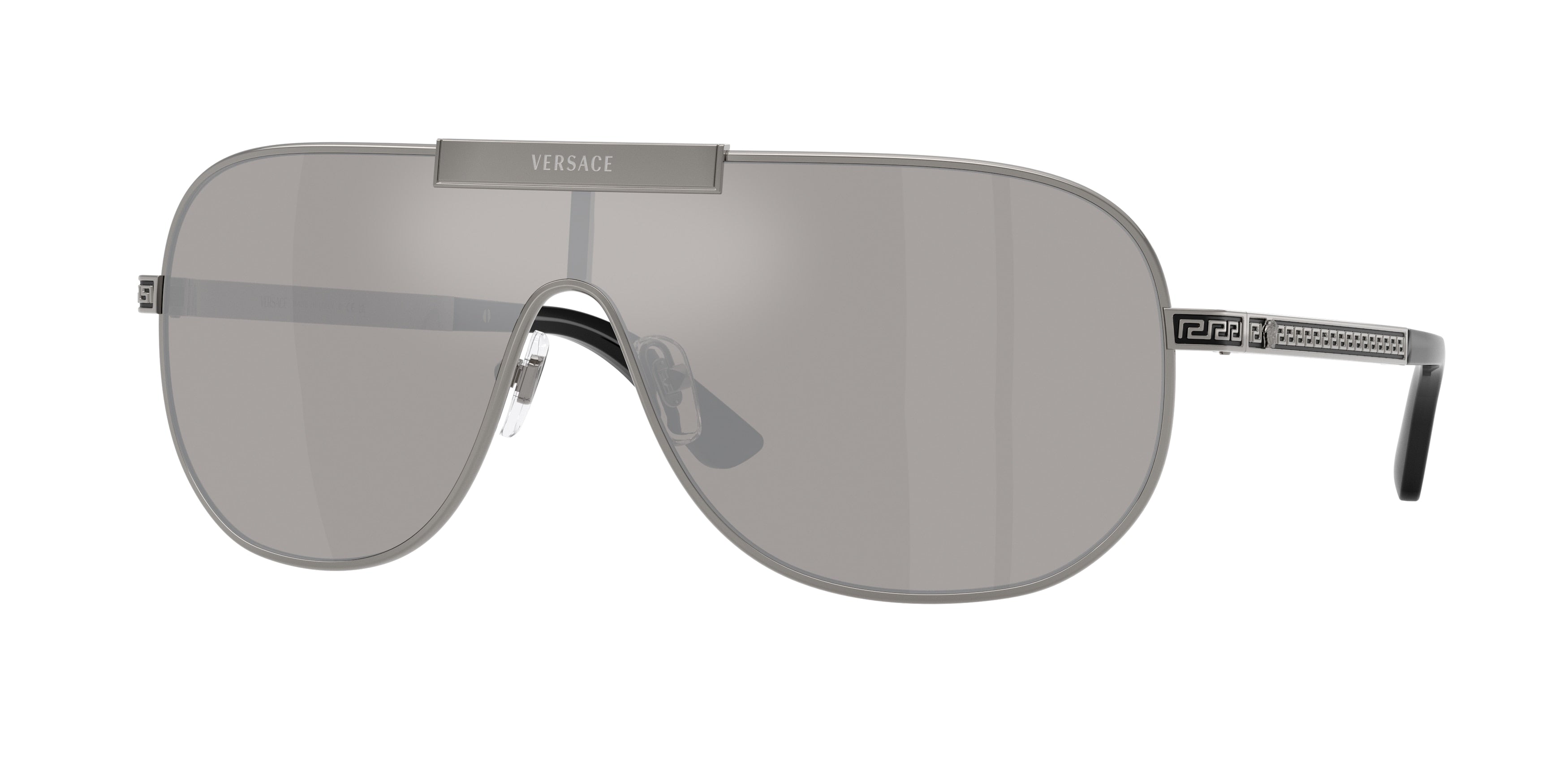 Versace VE2293 Irregular Sunglasses  10016G-Gunmetal 0-140-140 - Color Map Grey