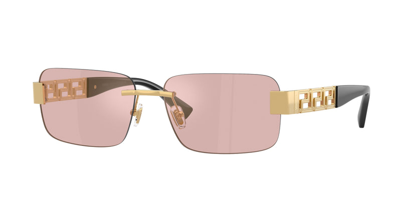 Versace VE2298 Rectangle Sunglasses  10021T-Gold 58-145-15 - Color Map Gold