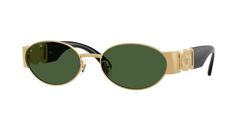 Versace VE2299 Oval Sunglasses  100271-Gold 56-140-18 - Color Map Gold