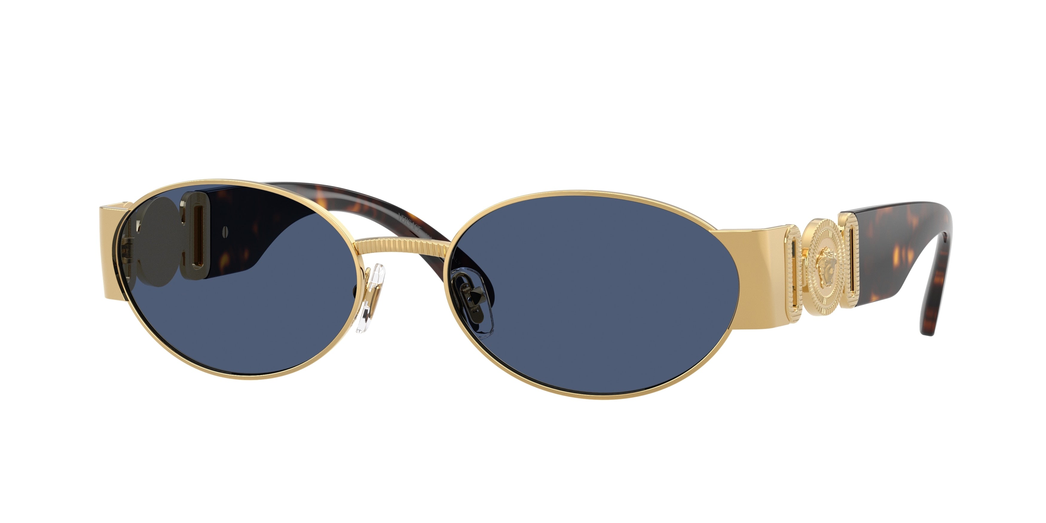 Versace VE2299 Oval Sunglasses  100280-Gold 56-140-18 - Color Map Gold