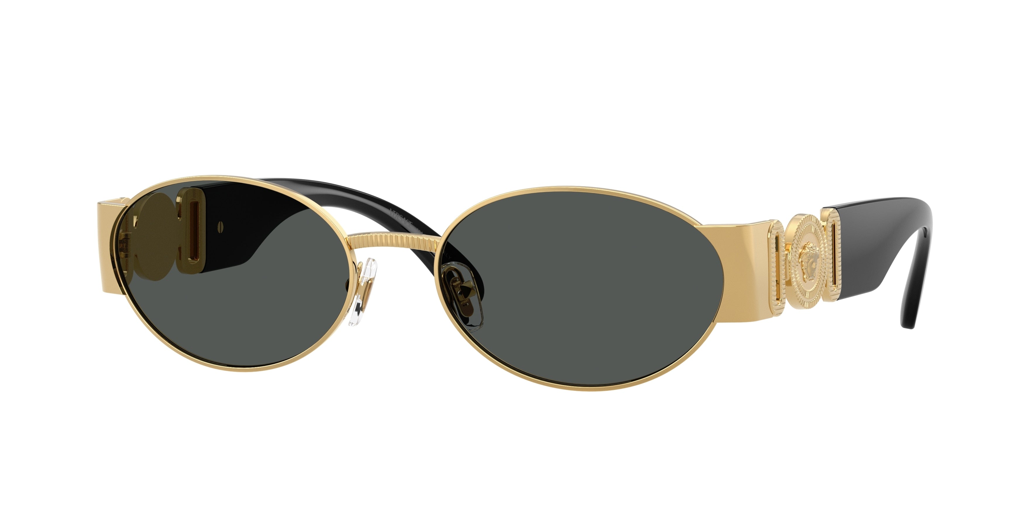 Versace VE2299 Oval Sunglasses  100287-Gold 56-140-18 - Color Map Gold