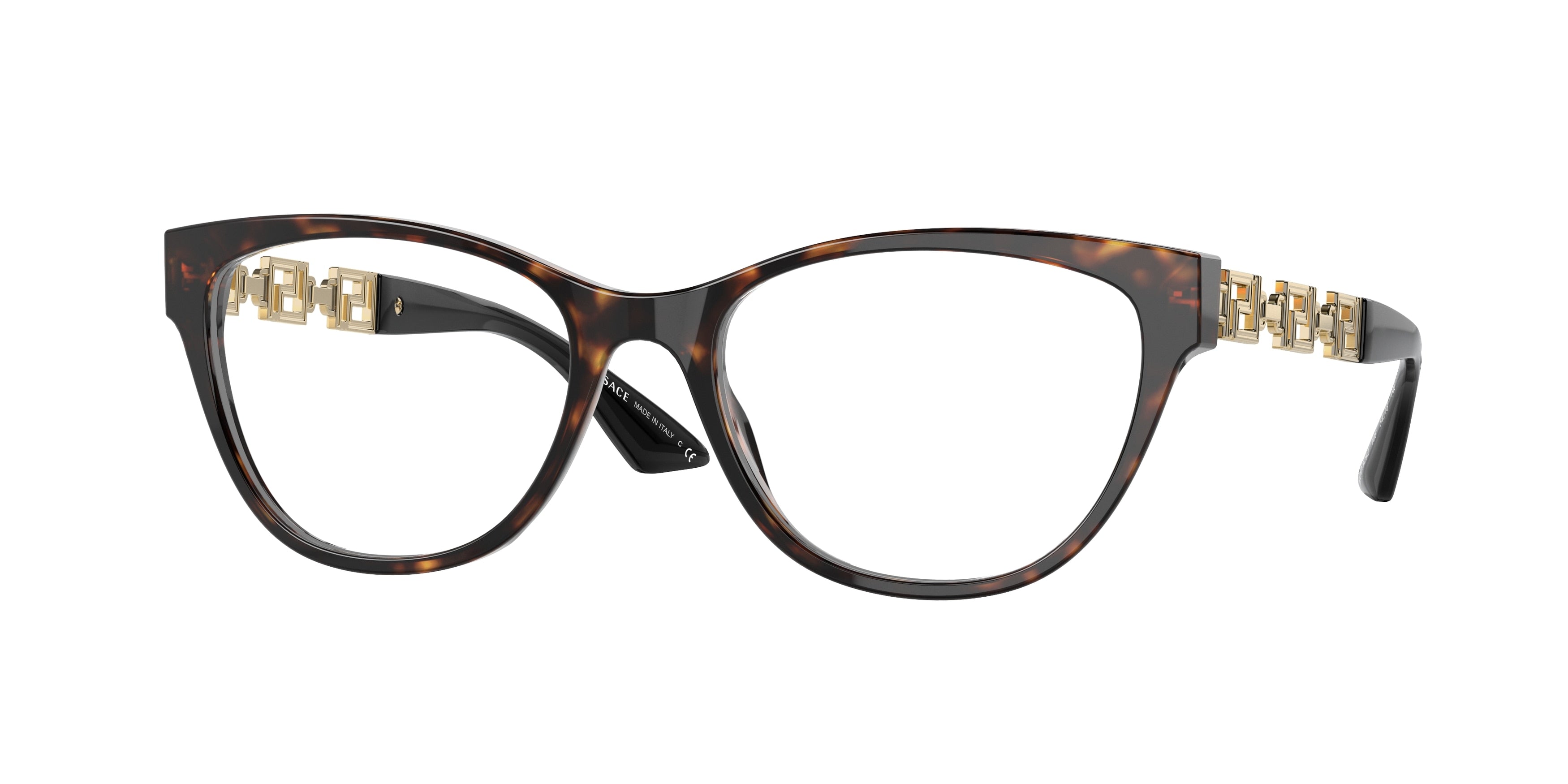 Versace VE3292 Phantos Eyeglasses  108-Havana 54-140-18 - Color Map Tortoise