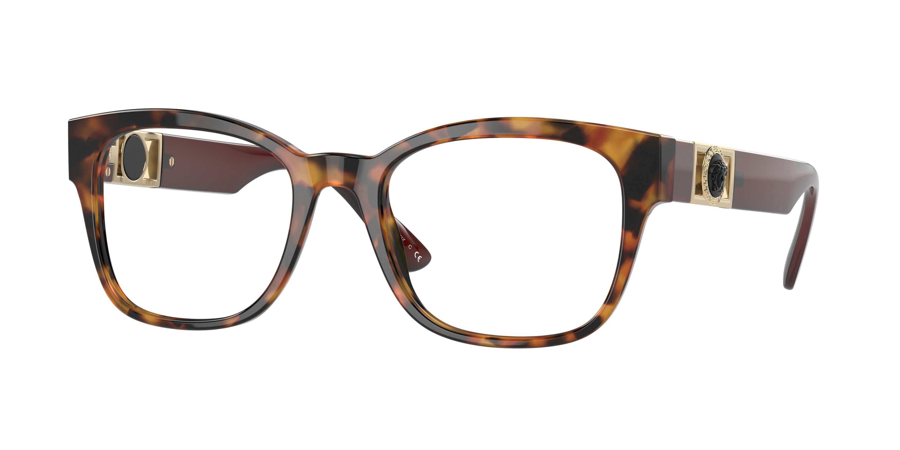 Versace VE3314 Pillow Eyeglasses  5119-Havana 54-145-20 - Color Map Tortoise