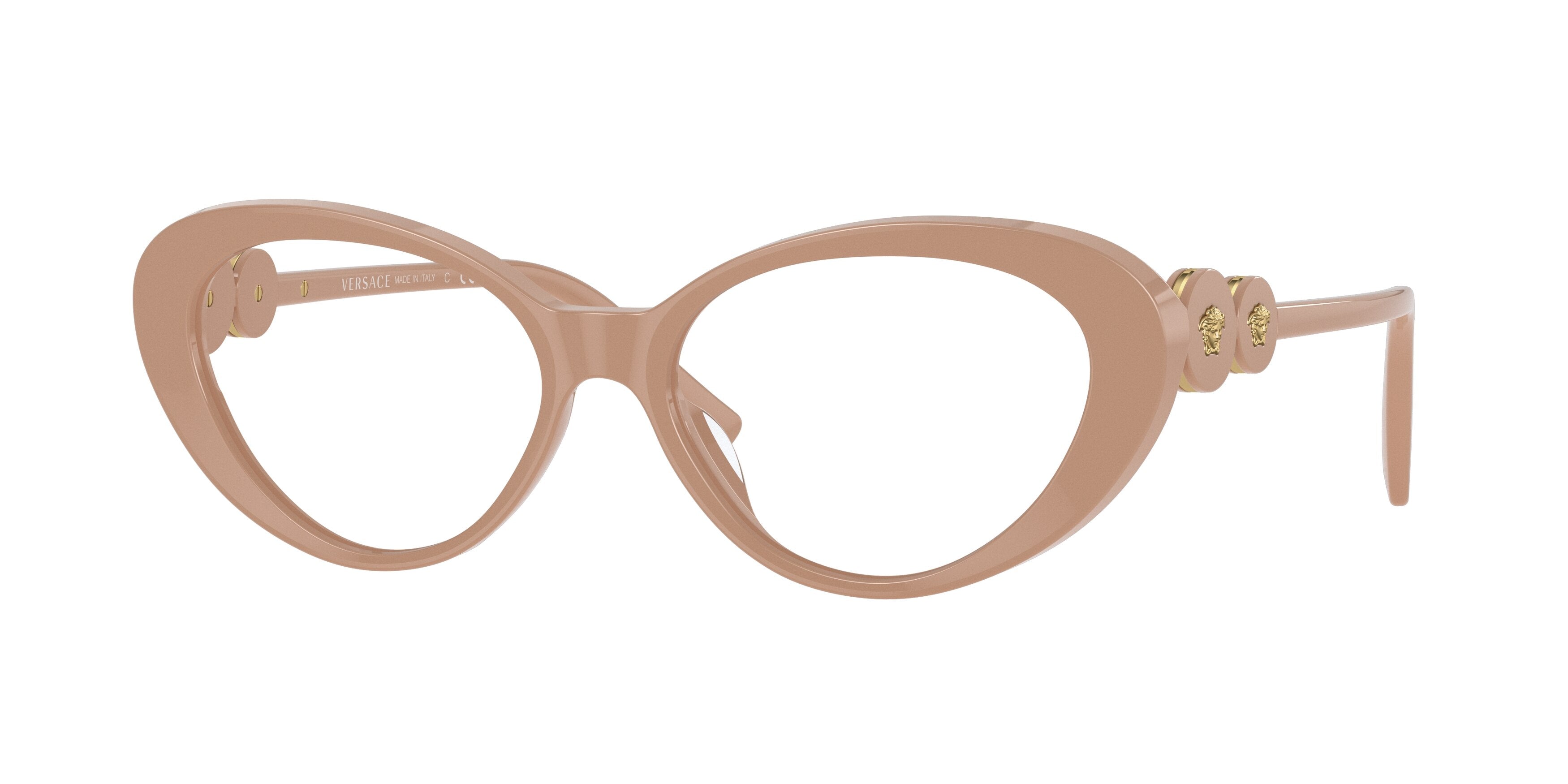 Versace VE3331U Cat Eye Eyeglasses  5383-Beige 55-140-16 - Color Map Beige