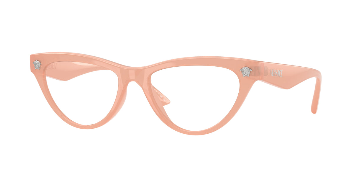 Versace VE3364U Cat Eye Eyeglasses  5497-Pink Opalescent 52-145-17 - Color Map Pink