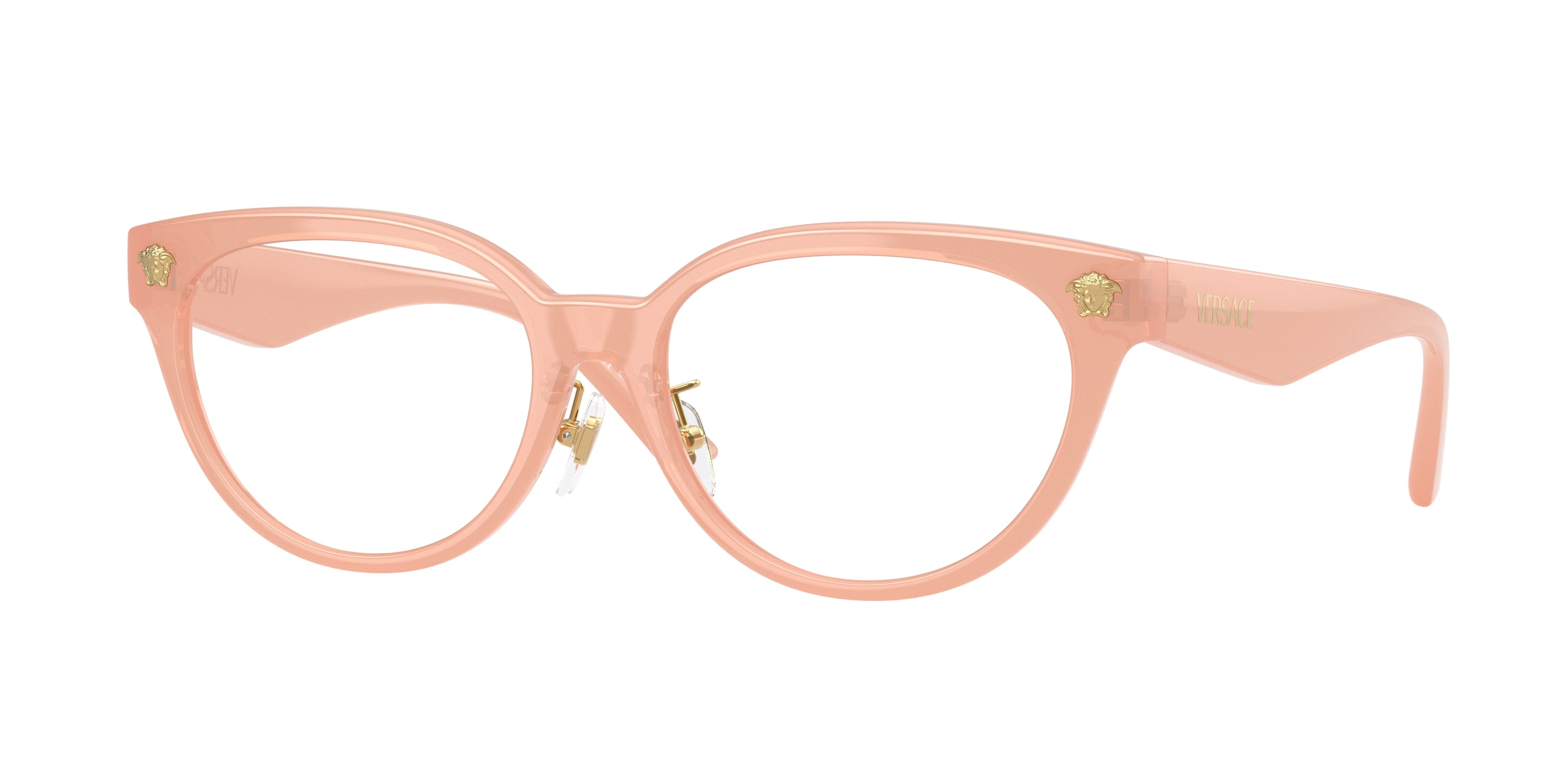 Versace VE3370D Phantos Eyeglasses  5497-Opal Pink 54-145-16 - Color Map Pink