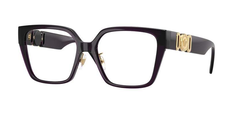 Versace VE3371D Square Eyeglasses  5263-Cherry Red 54-145-17 - Color Map Red