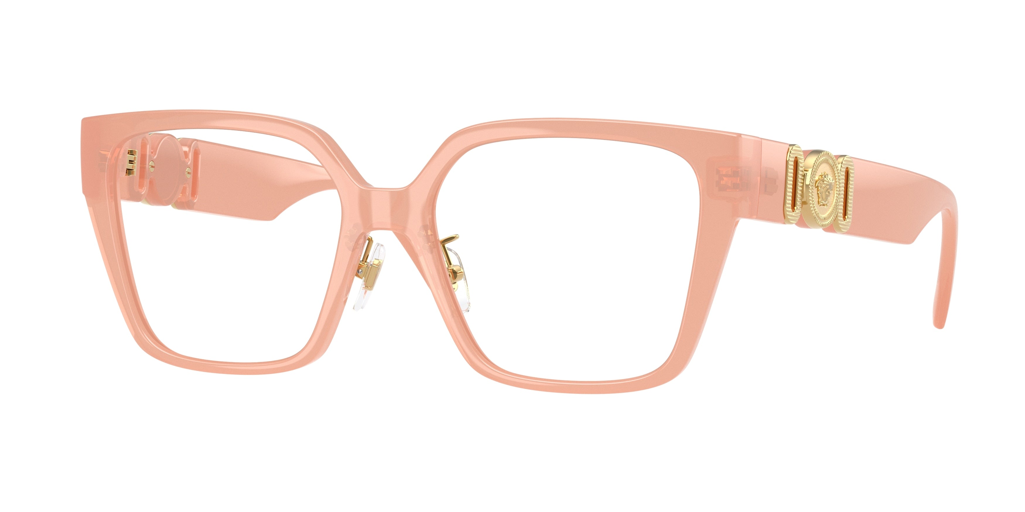 Versace VE3371D Square Eyeglasses  5497-Opal Pink 54-145-17 - Color Map Pink