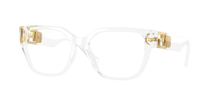 Versace VE3387U Square Eyeglasses  148-Transparent Crystal 54-140-16 - Color Map Transparent