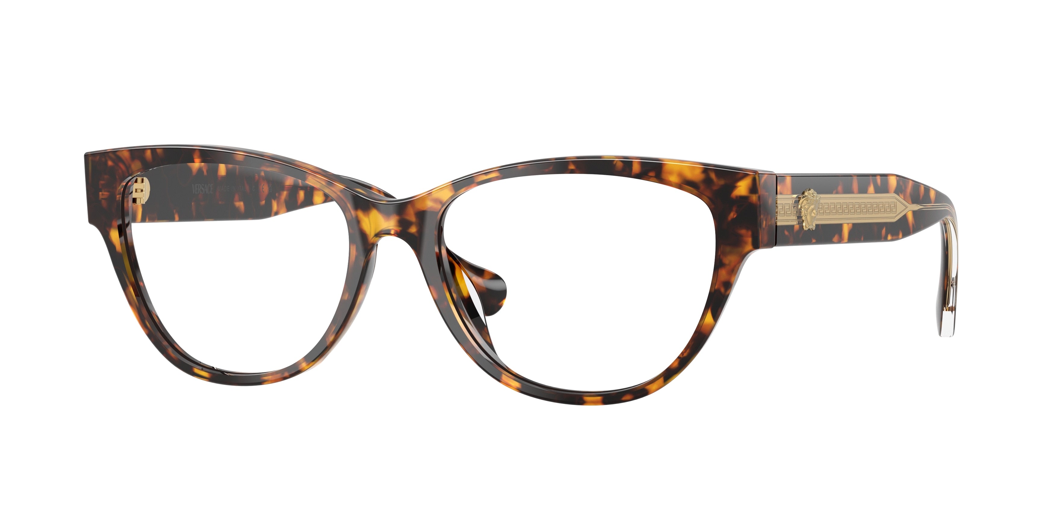 Versace VE3389U Cat Eye Eyeglasses  5514-Havana Yellow 54-145-16 - Color Map Tortoise