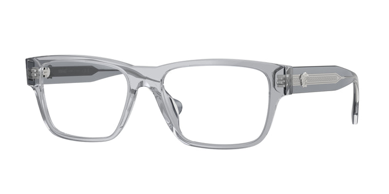 Versace VE3390U Rectangle Eyeglasses  5432-Transparent Grey 56-145-17 - Color Map Grey