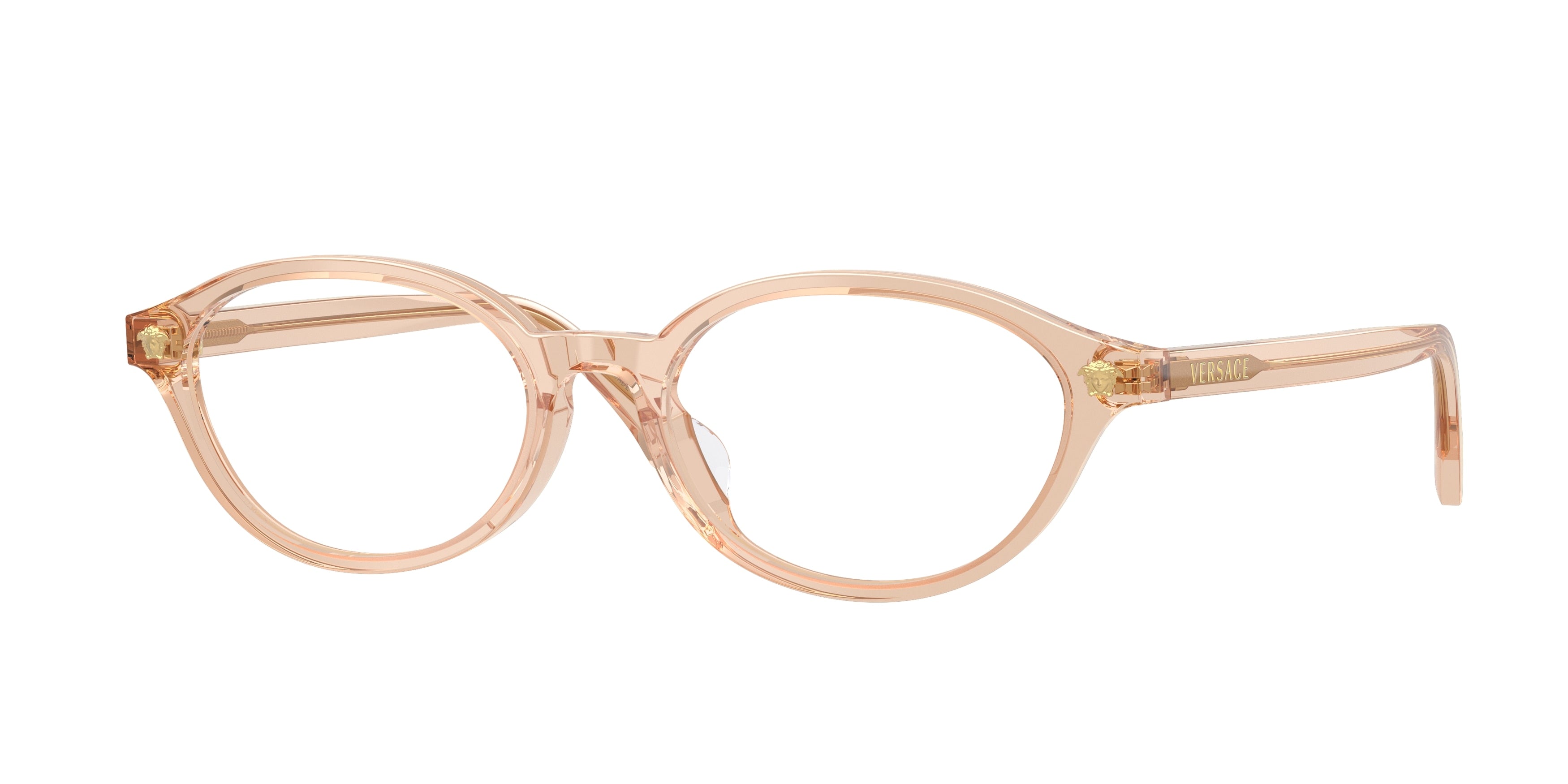 Versace VE3393D Oval Eyeglasses  5518-Light Brown 53-140-17 - Color Map Brown