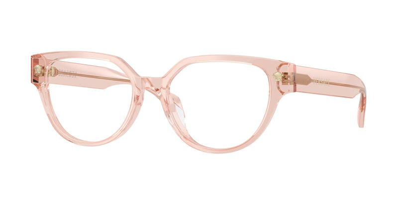 Versace VE3394D Cat Eye Eyeglasses  5339-Transparent Pink 53-140-17 - Color Map Pink