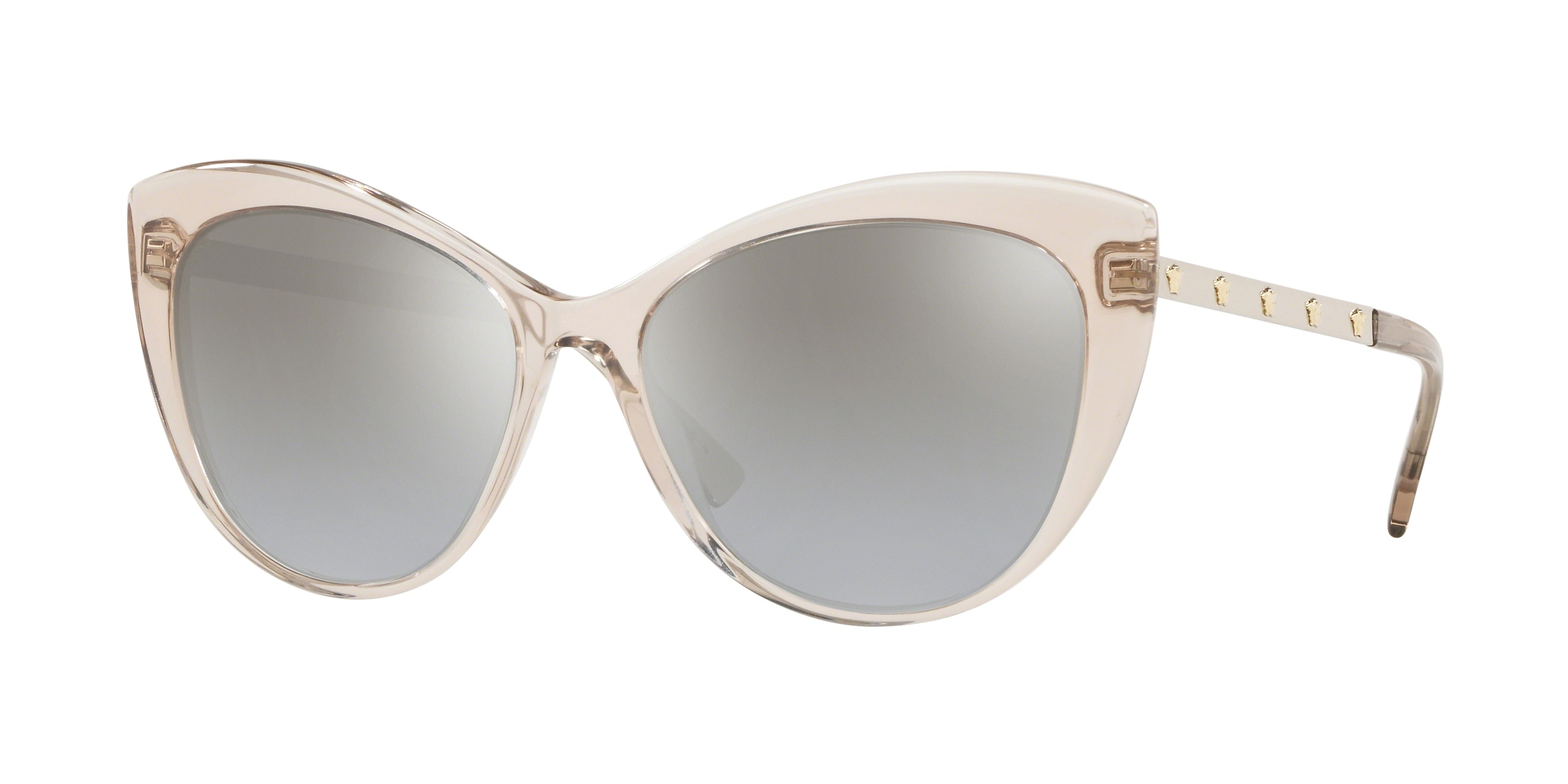 Versace VE4348 Cat Eye Sunglasses  52706V-Transparent Brown 57-140-17 - Color Map Brown