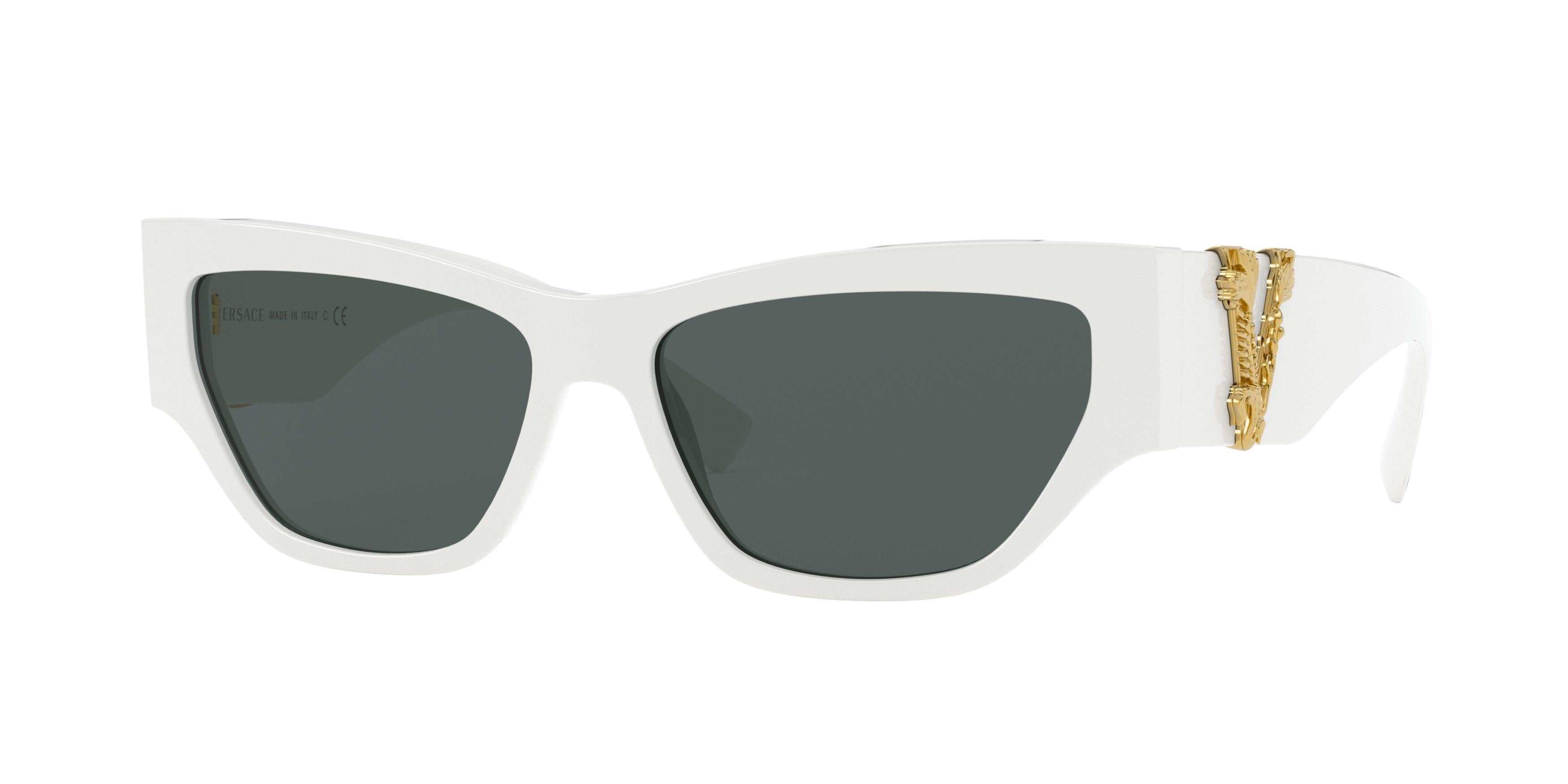 Versace VE4383 Cat Eye Sunglasses  532787-White 56-140-15 - Color Map White