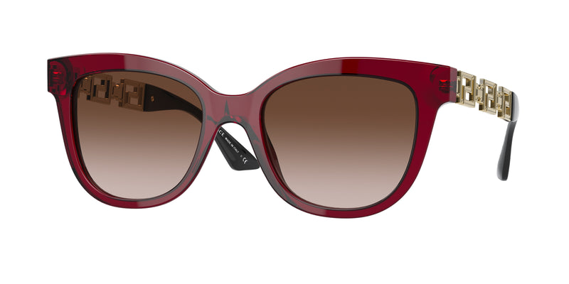 Versace VE4394 Cat Eye Sunglasses  388/13-Bordeaux Transparent 54-145-20 - Color Map Red