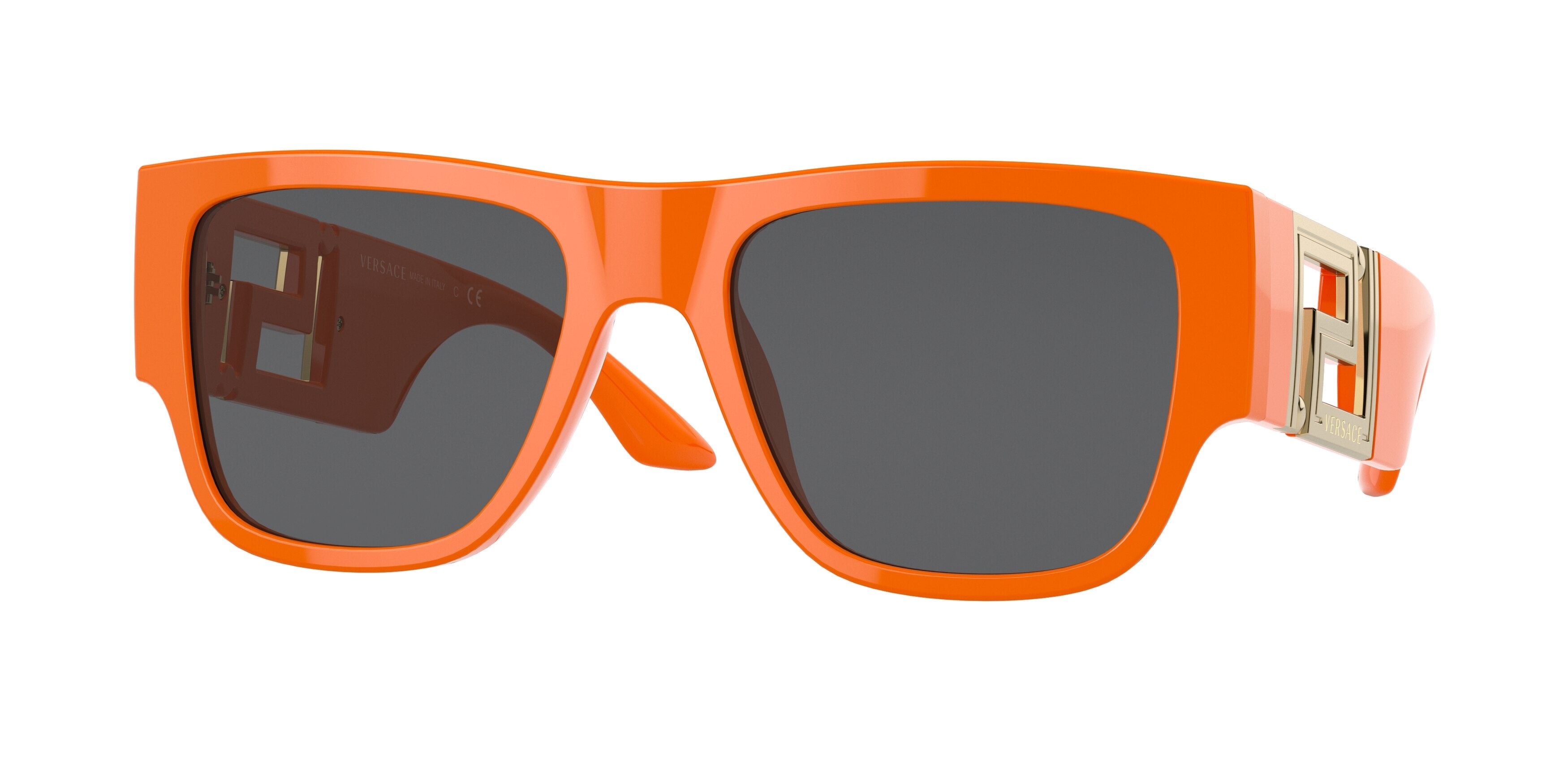 Versace VE4403 Rectangle Sunglasses  534887-Orange 57-140-20 - Color Map Orange