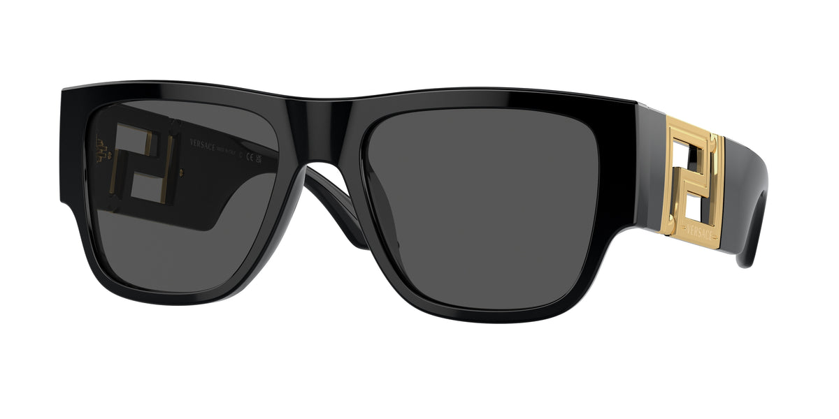 Versace VE4403 Sunglasses White Acetate Rectangle VERSACE VE4403 Rectangle Sunglasses | EyeOns.com main image 3
